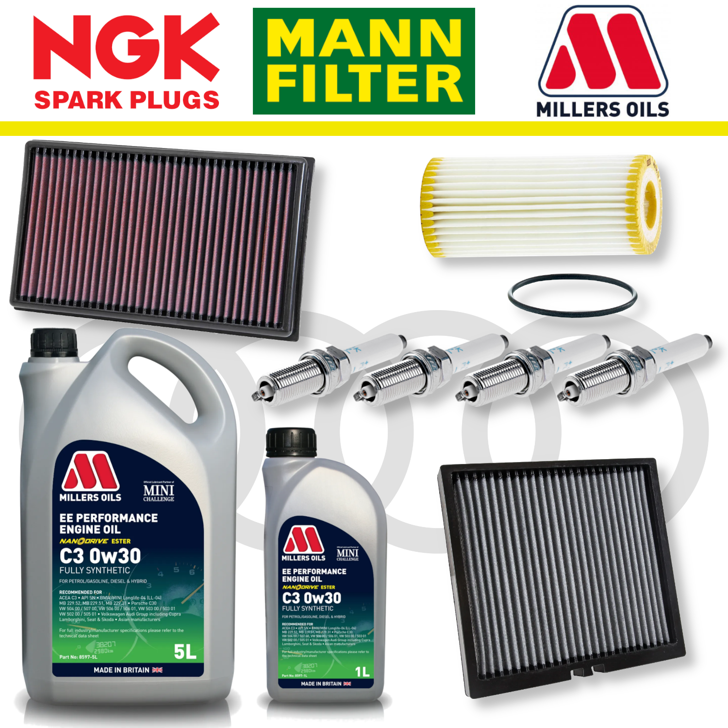 Audi S3 8Y EA888 Gen 4 Home Service Pack - Millers Oil Premium