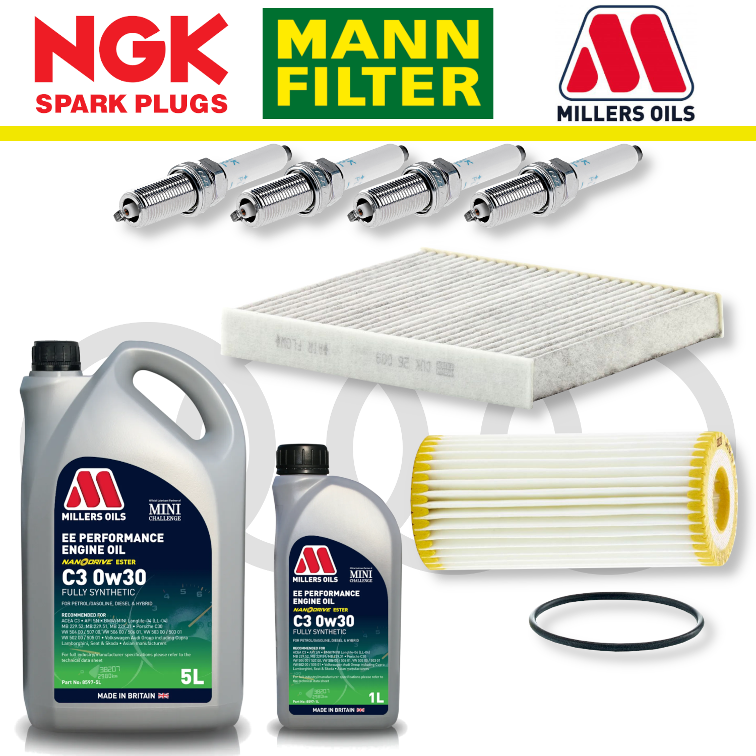 Audi S3 8Y EA888 Gen 4 Home Service Pack - Millers Oil Premium
