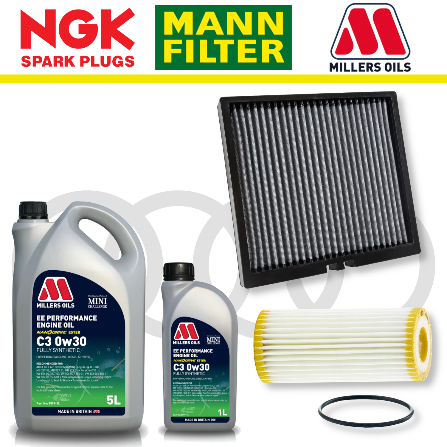 Audi S3 8Y EA888 Gen 4 Home Service Pack - Millers Oil Premium