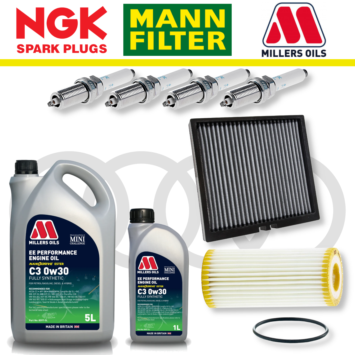 Audi S3 8Y EA888 Gen 4 Home Service Pack - Millers Oil Premium