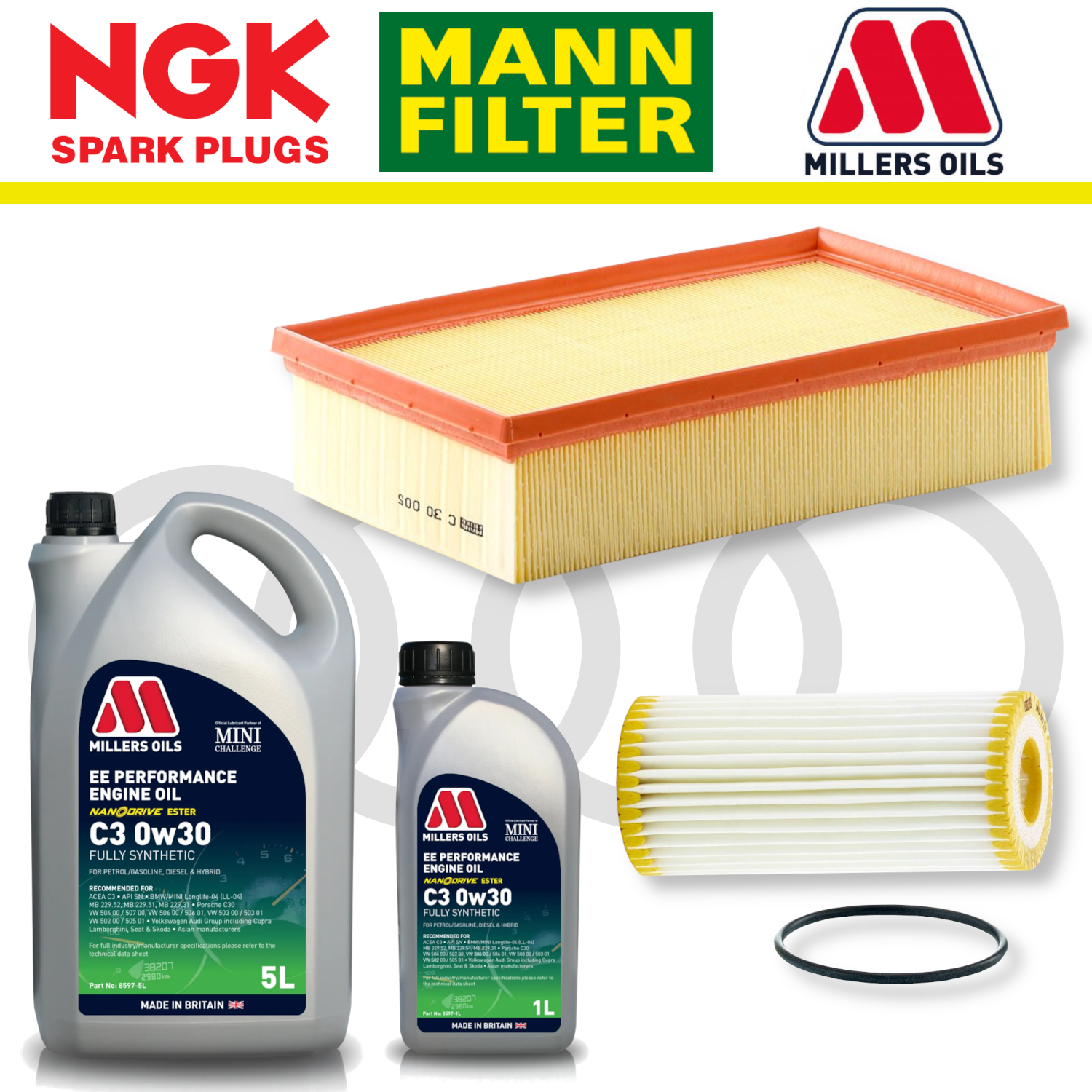 Audi S3 8Y EA888 Gen 4 Home Service Pack - Millers Oil Premium