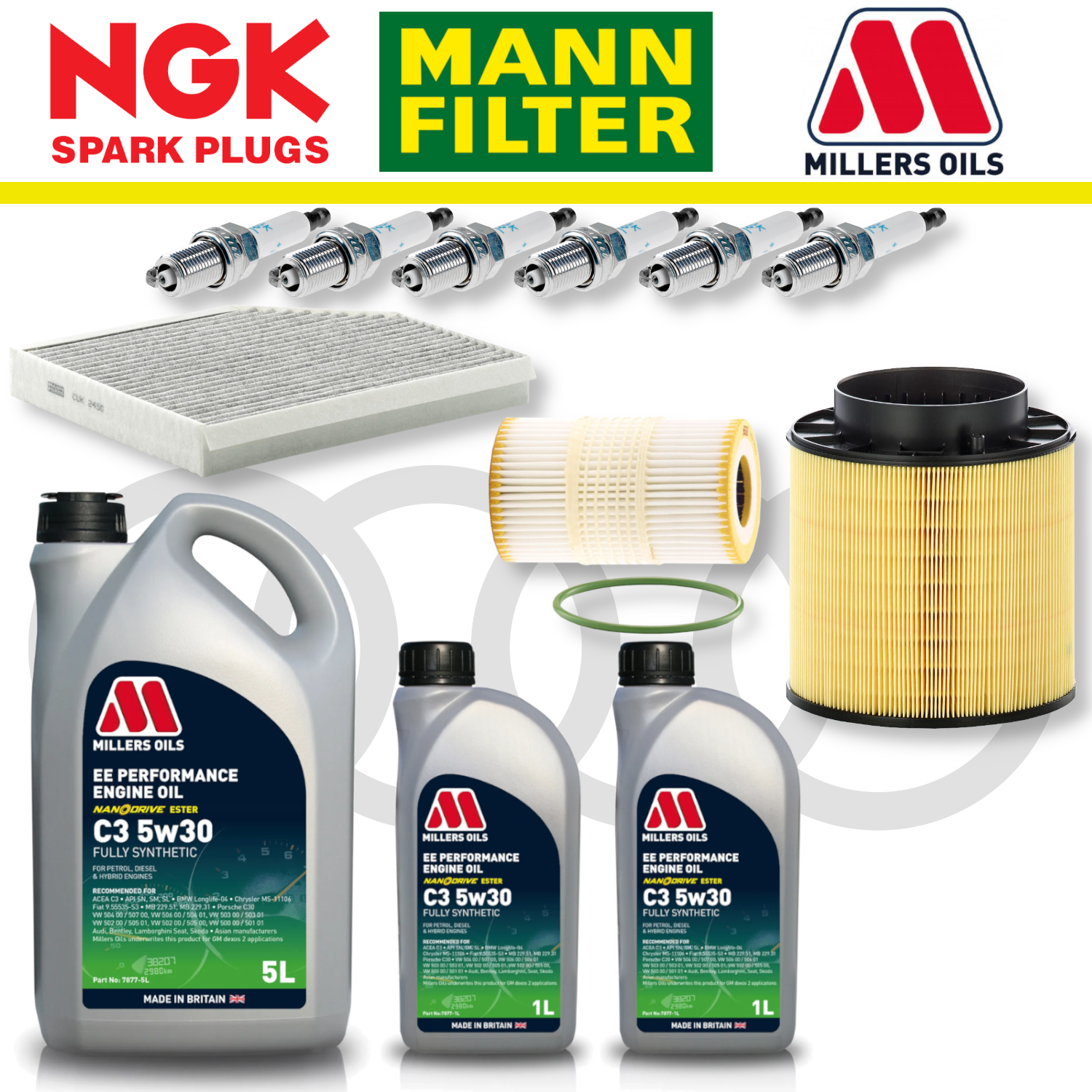 Audi S4 S5 B8 TFSI CREC Home Service Pack - Millers Oil Premium