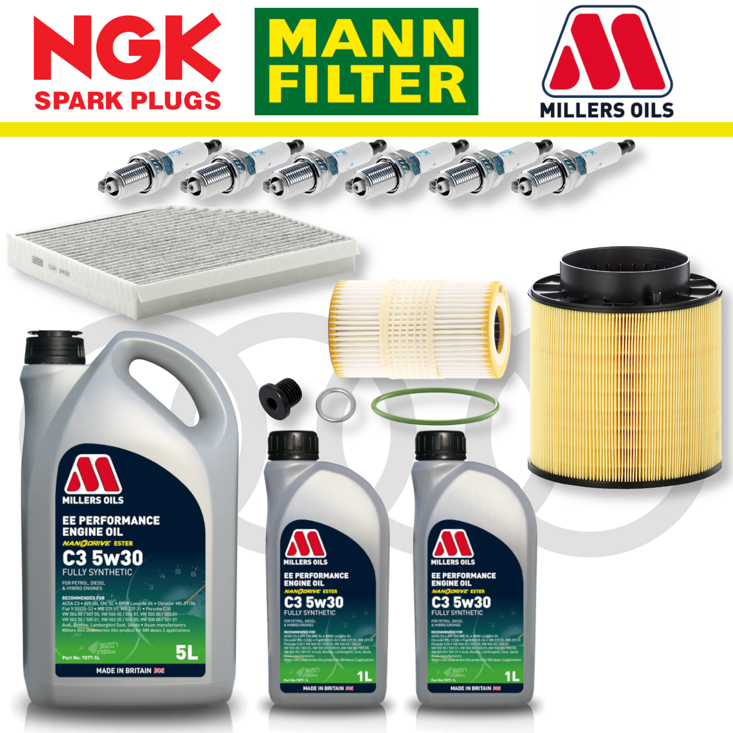 Audi S4 S5 B8 TFSI CREC Home Service Pack - Millers Oil Premium