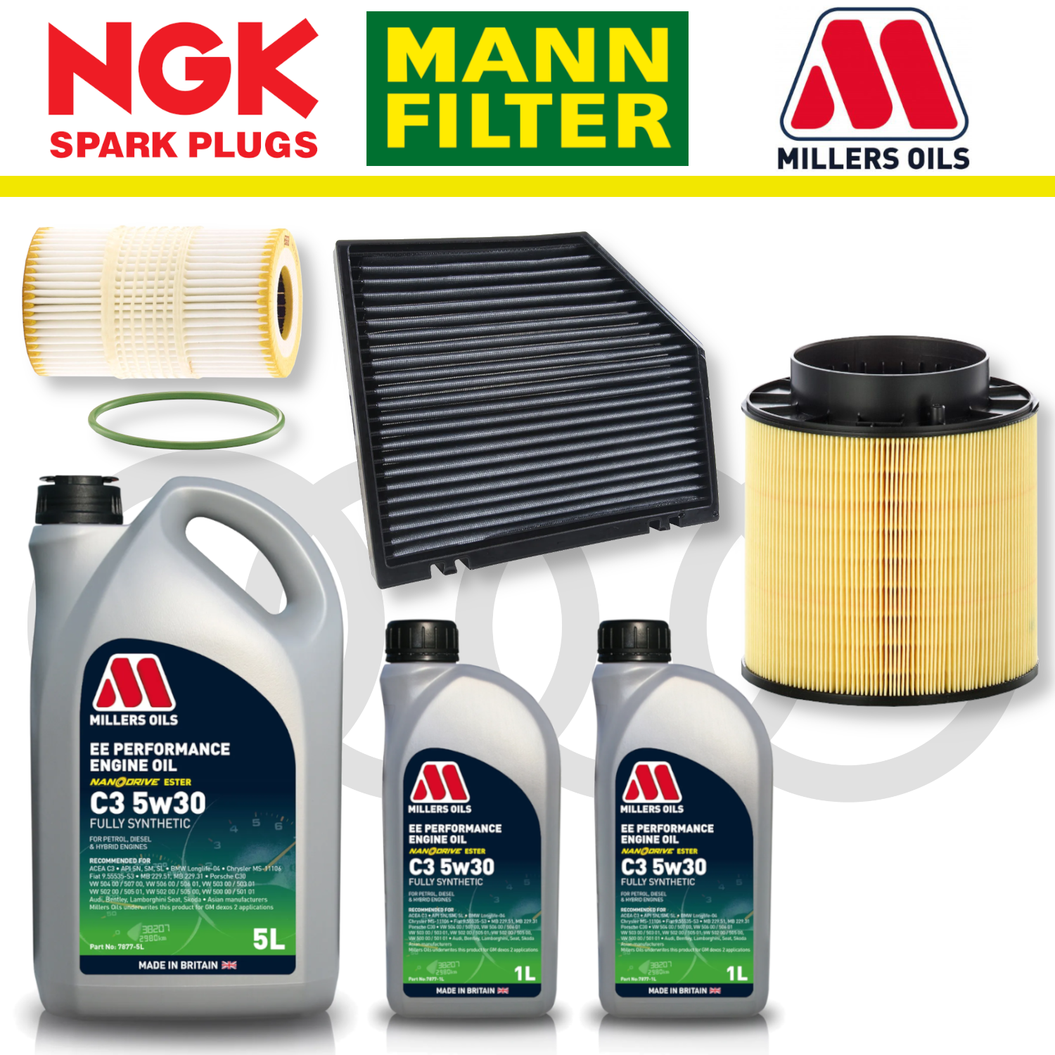 Audi S4 S5 B8 TFSI CREC Home Service Pack - Millers Oil Premium