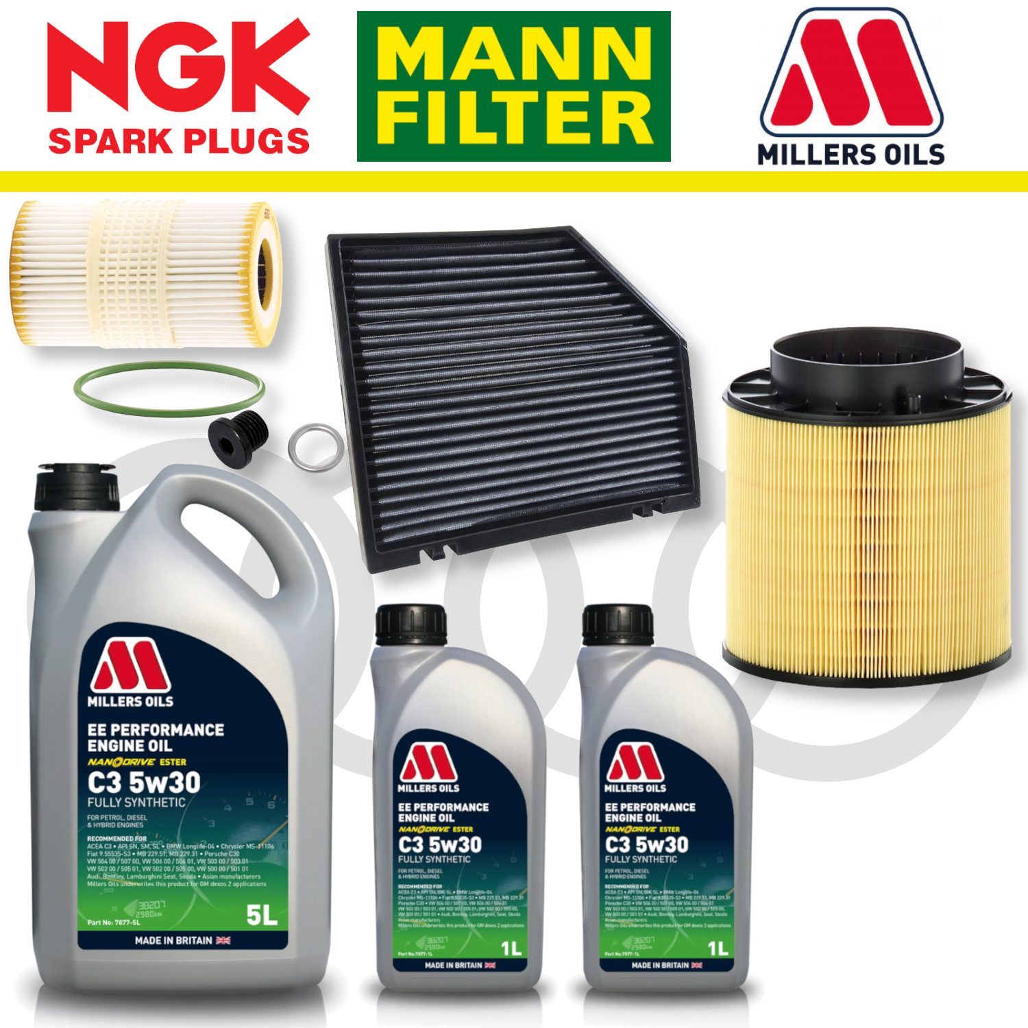 Audi S4 S5 B8 TFSI CREC Home Service Pack - Millers Oil Premium