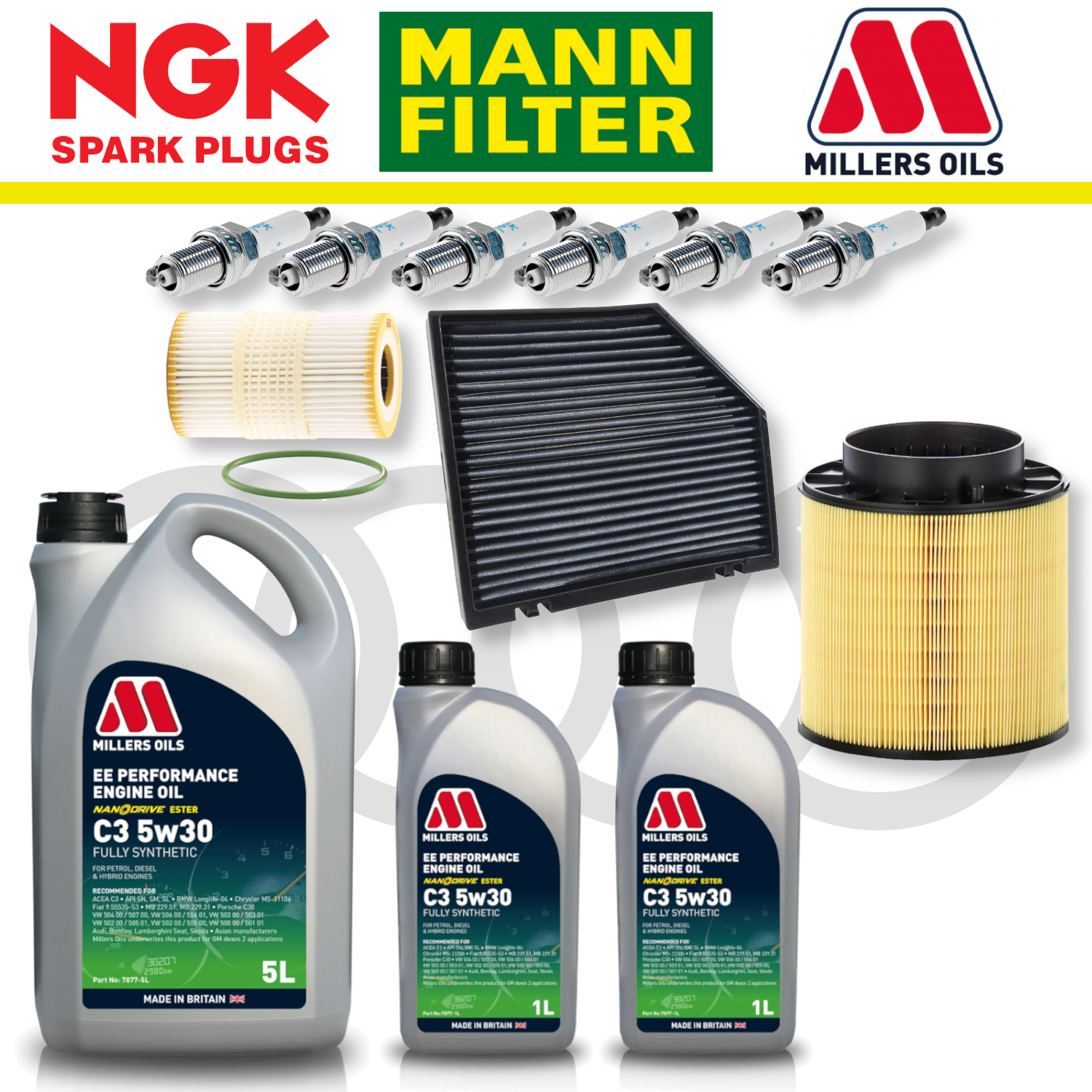 Audi S4 S5 B8 TFSI CREC Home Service Pack - Millers Oil Premium