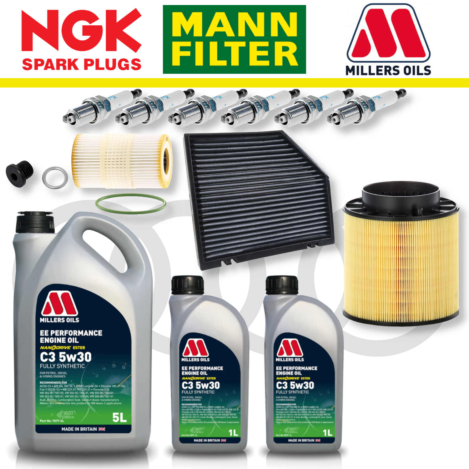 Audi S4 S5 B8 TFSI CREC Home Service Pack - Millers Oil Premium