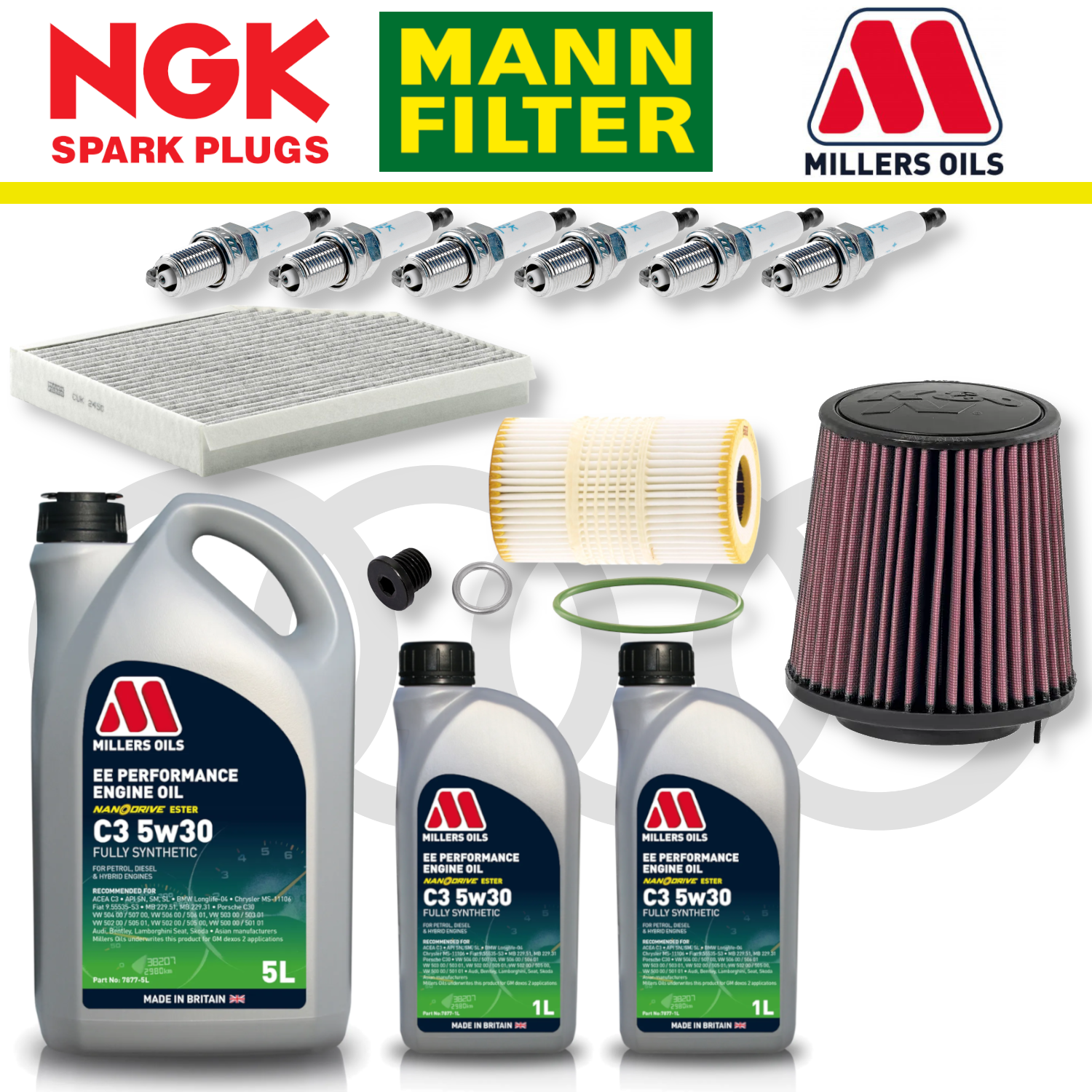 Audi S4 S5 B8 TFSI CREC Home Service Pack - Millers Oil Premium