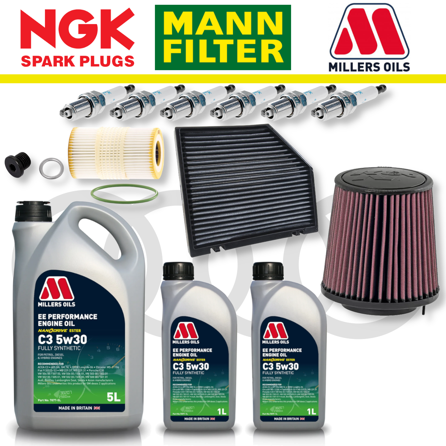 Audi S4 S5 B8 TFSI CREC Home Service Pack - Millers Oil Premium