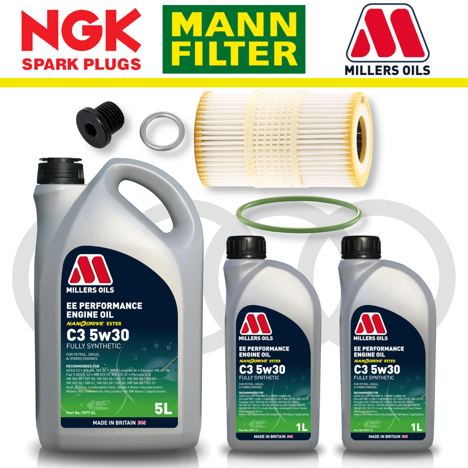 Audi S4 S5 B8 TFSI CREC Home Service Pack - Millers Oil Premium