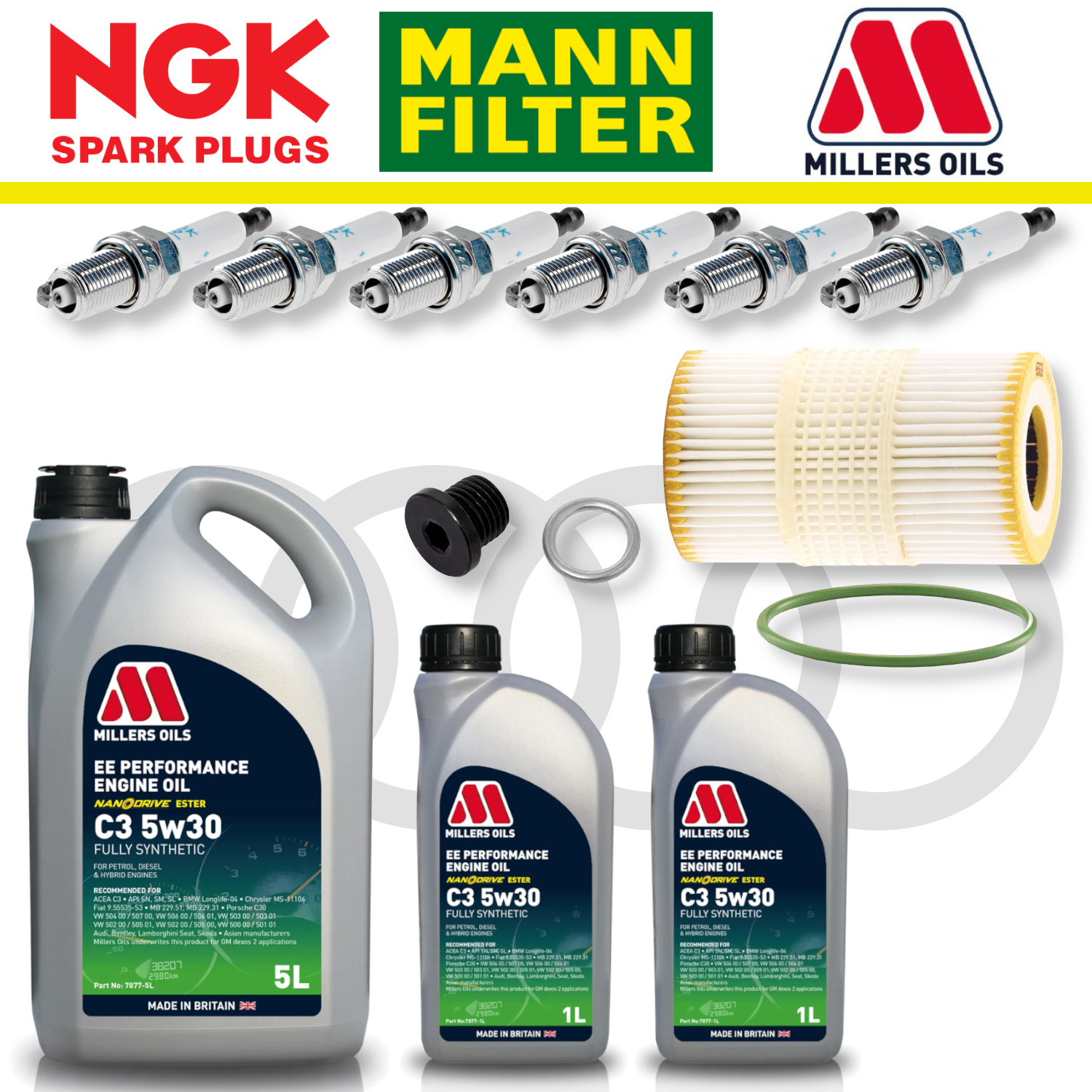 Audi S4 S5 B8 TFSI CREC Home Service Pack - Millers Oil Premium