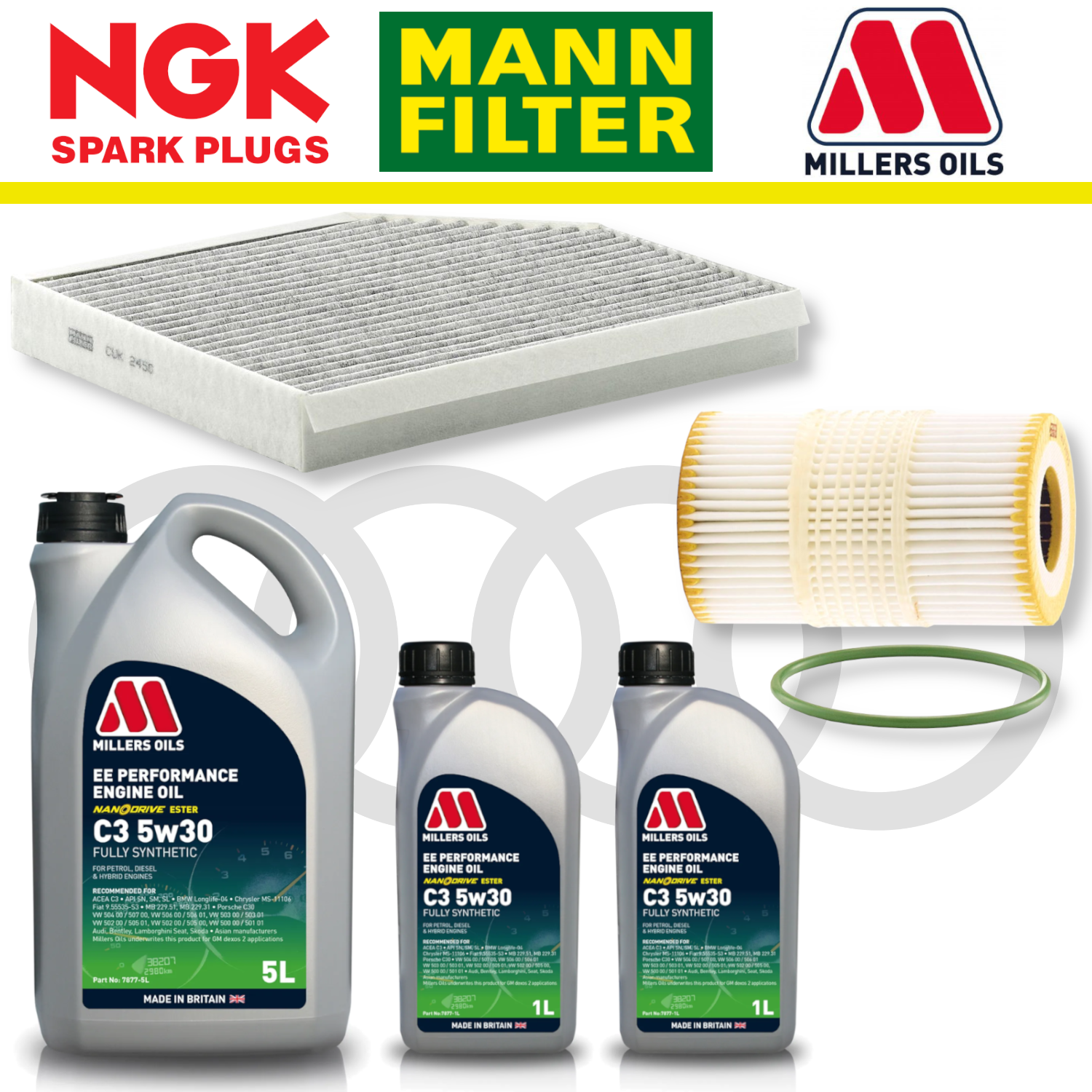 Audi S4 S5 B8 TFSI CREC Home Service Pack - Millers Oil Premium