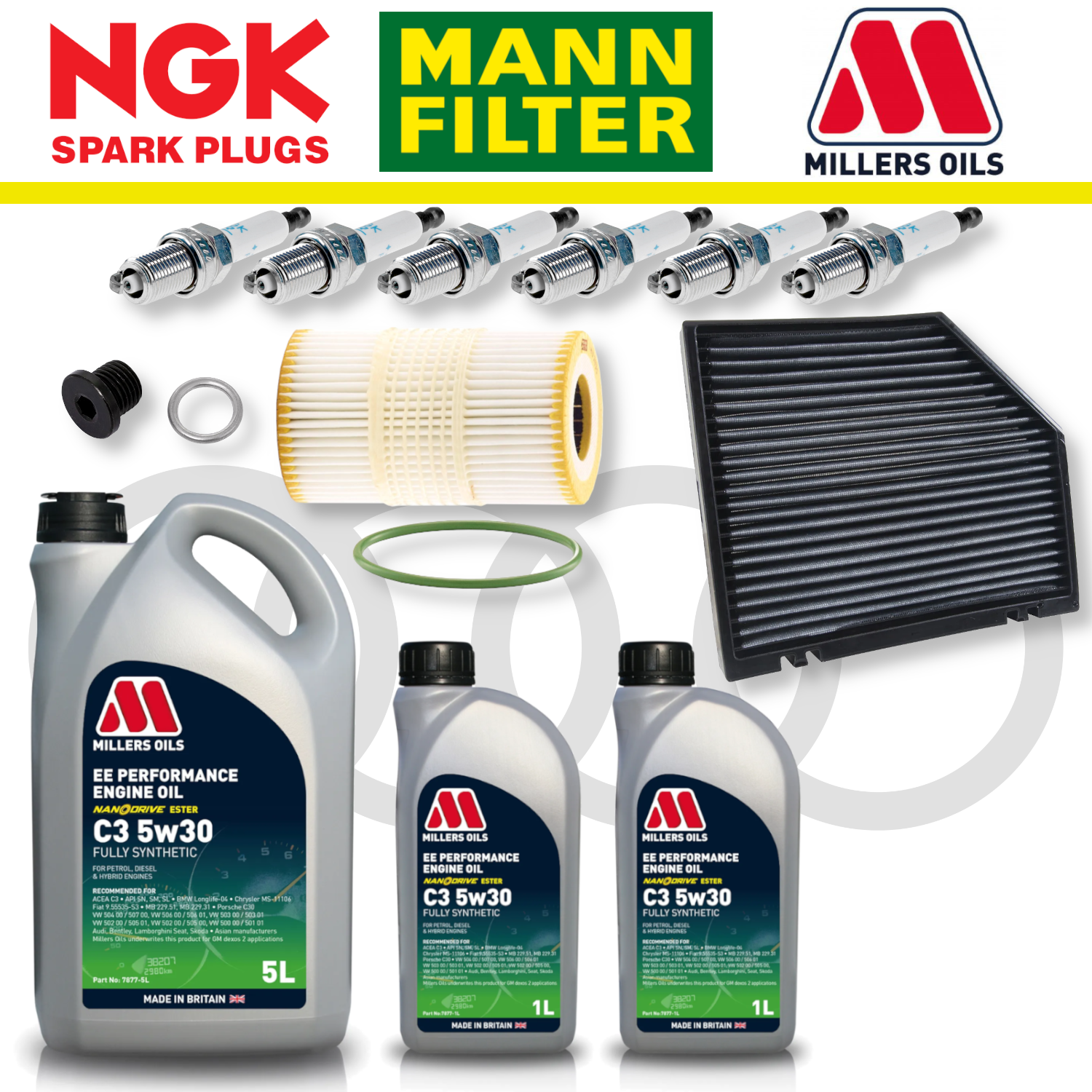 Audi S4 S5 B8 TFSI CREC Home Service Pack - Millers Oil Premium
