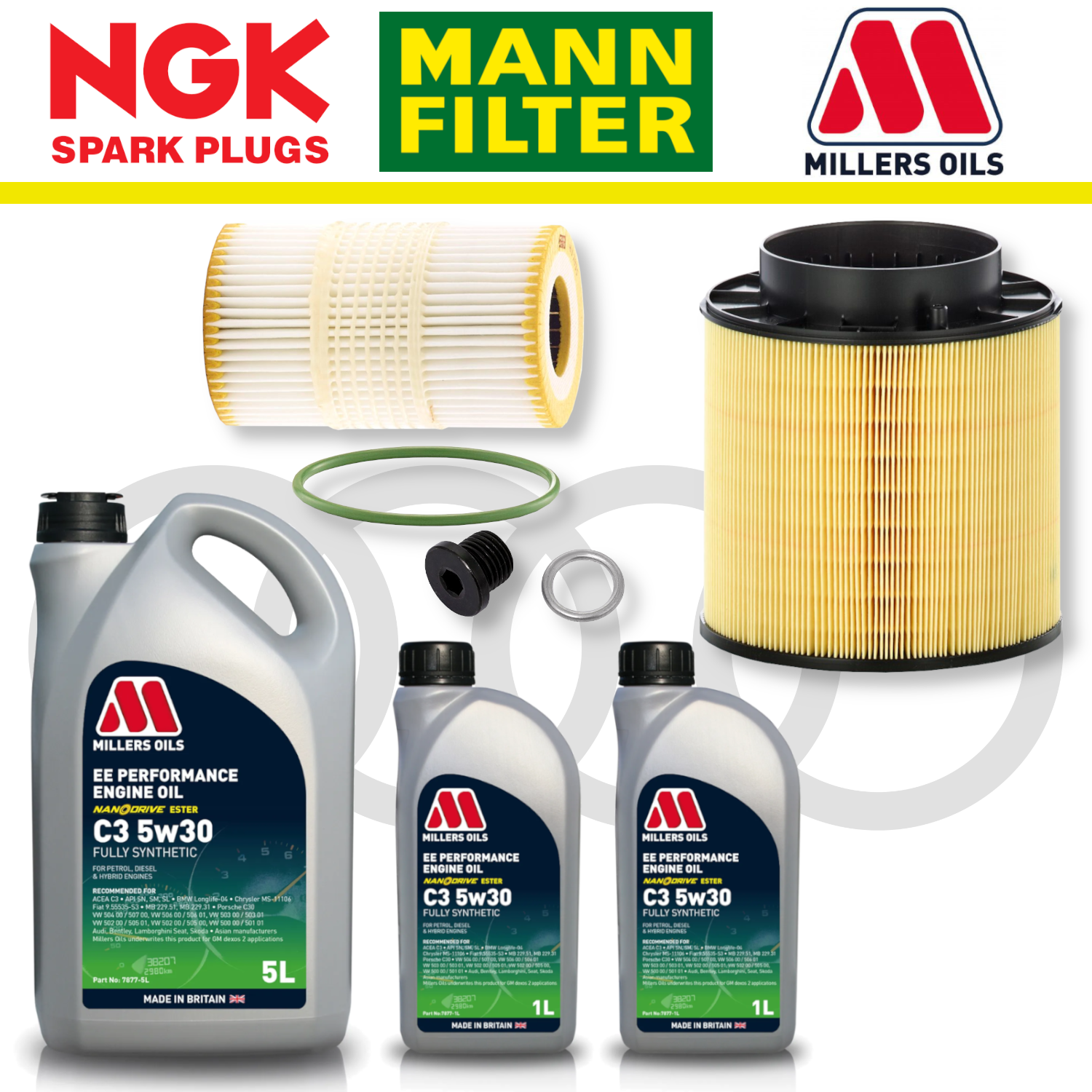 Audi S4 S5 B8 TFSI CREC Home Service Pack - Millers Oil Premium