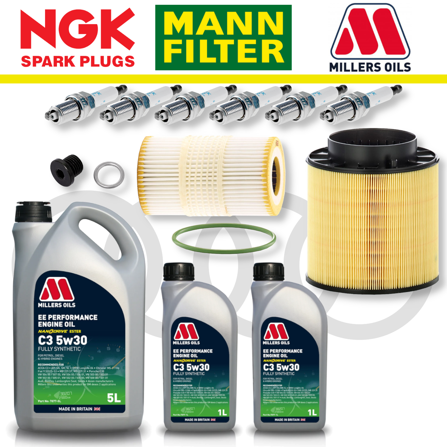 Audi S4 S5 B8 TFSI CREC Home Service Pack - Millers Oil Premium