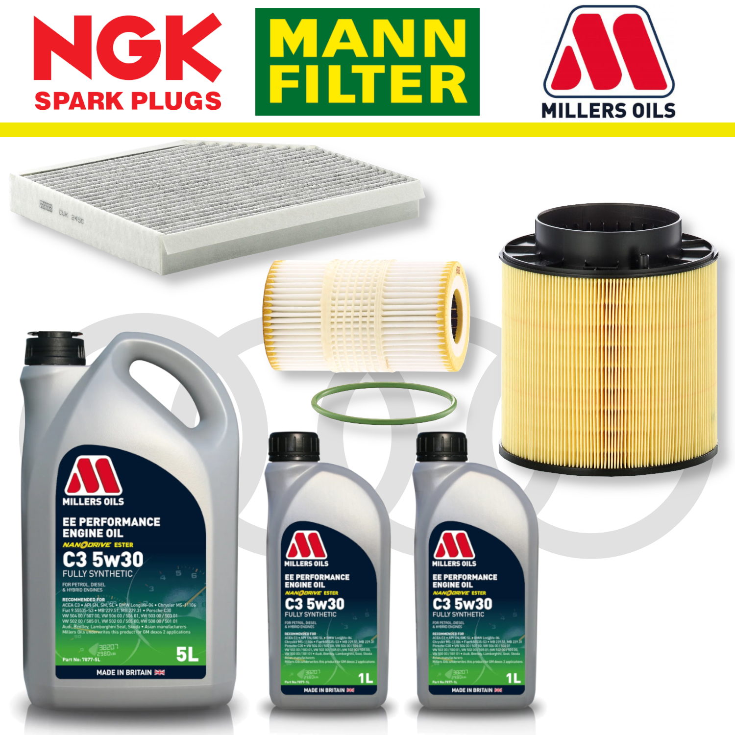 Audi S4 S5 B8 TFSI CREC Home Service Pack - Millers Oil Premium