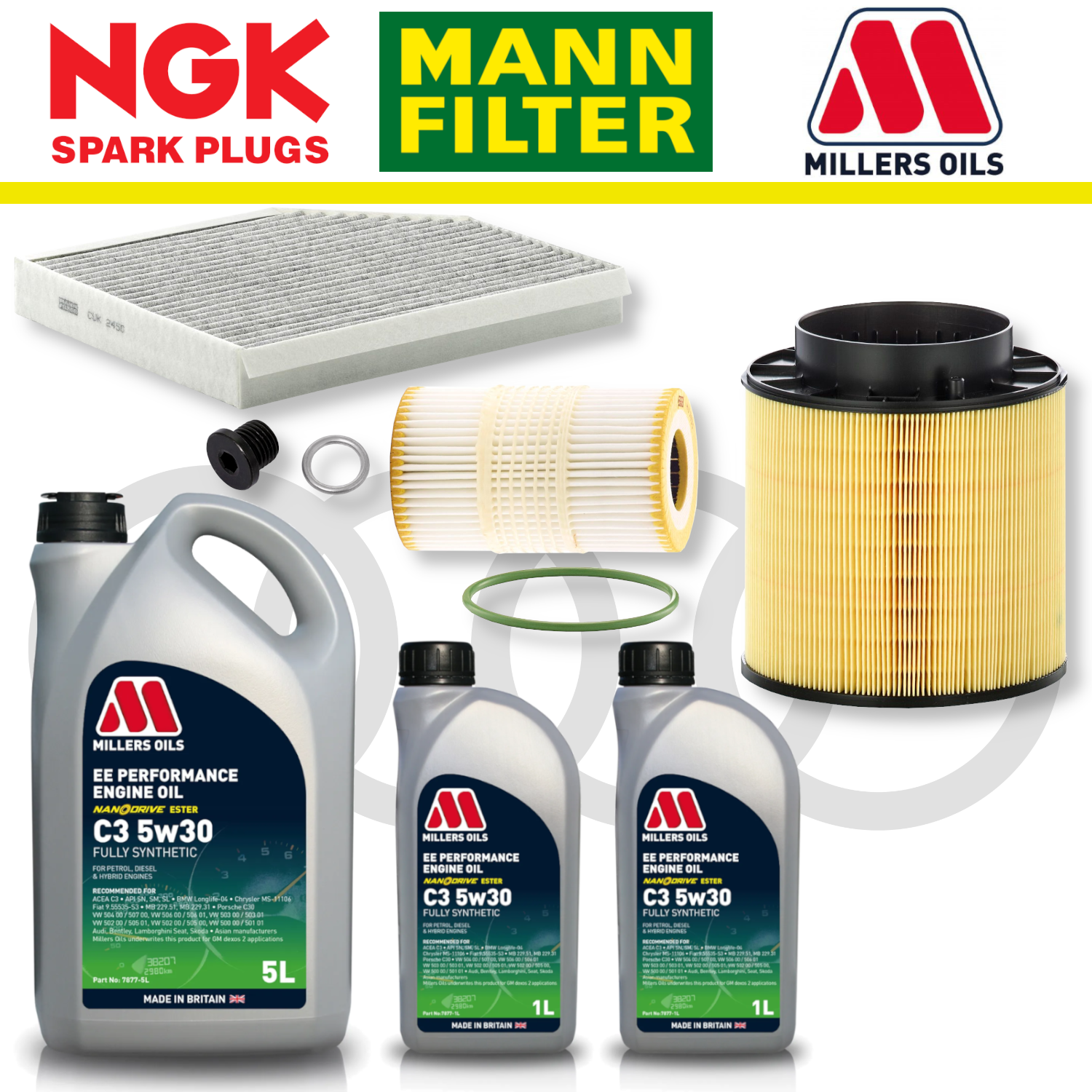 Audi S4 S5 B8 TFSI CREC Home Service Pack - Millers Oil Premium