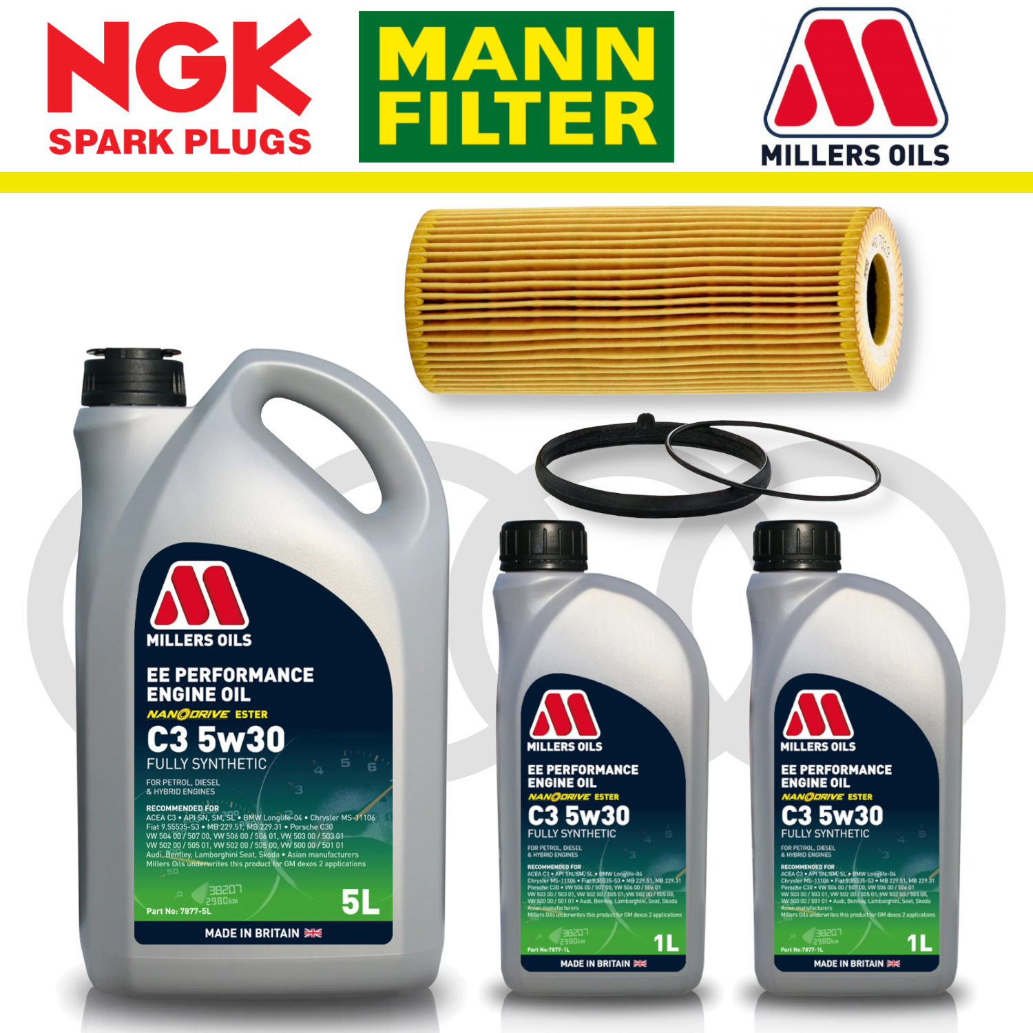 Audi S4 S5 B8 TFSI Non-CREC Home Service Pack - Millers Oil Premium