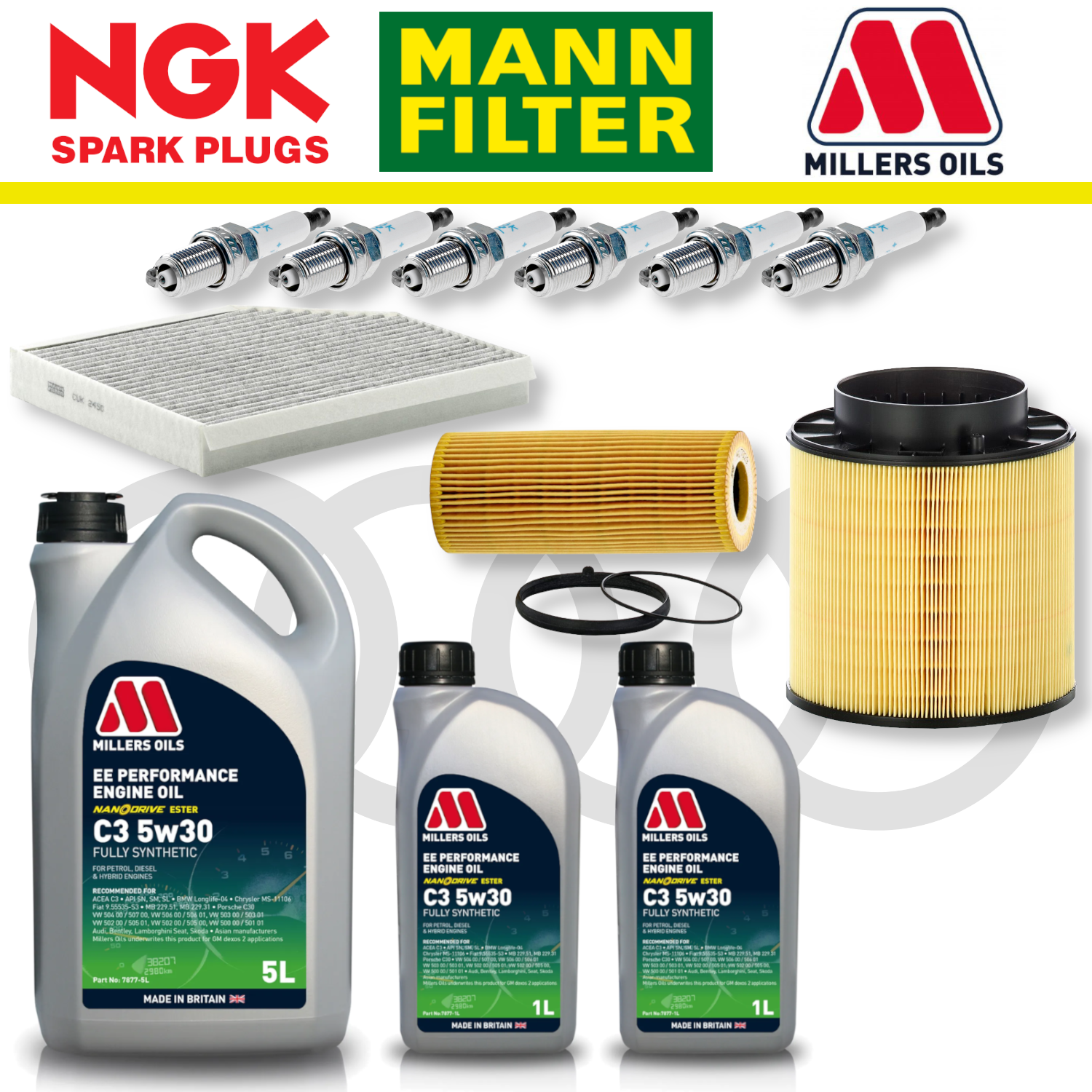 Audi S4 S5 B8 TFSI Non-CREC Home Service Pack - Millers Oil Premium