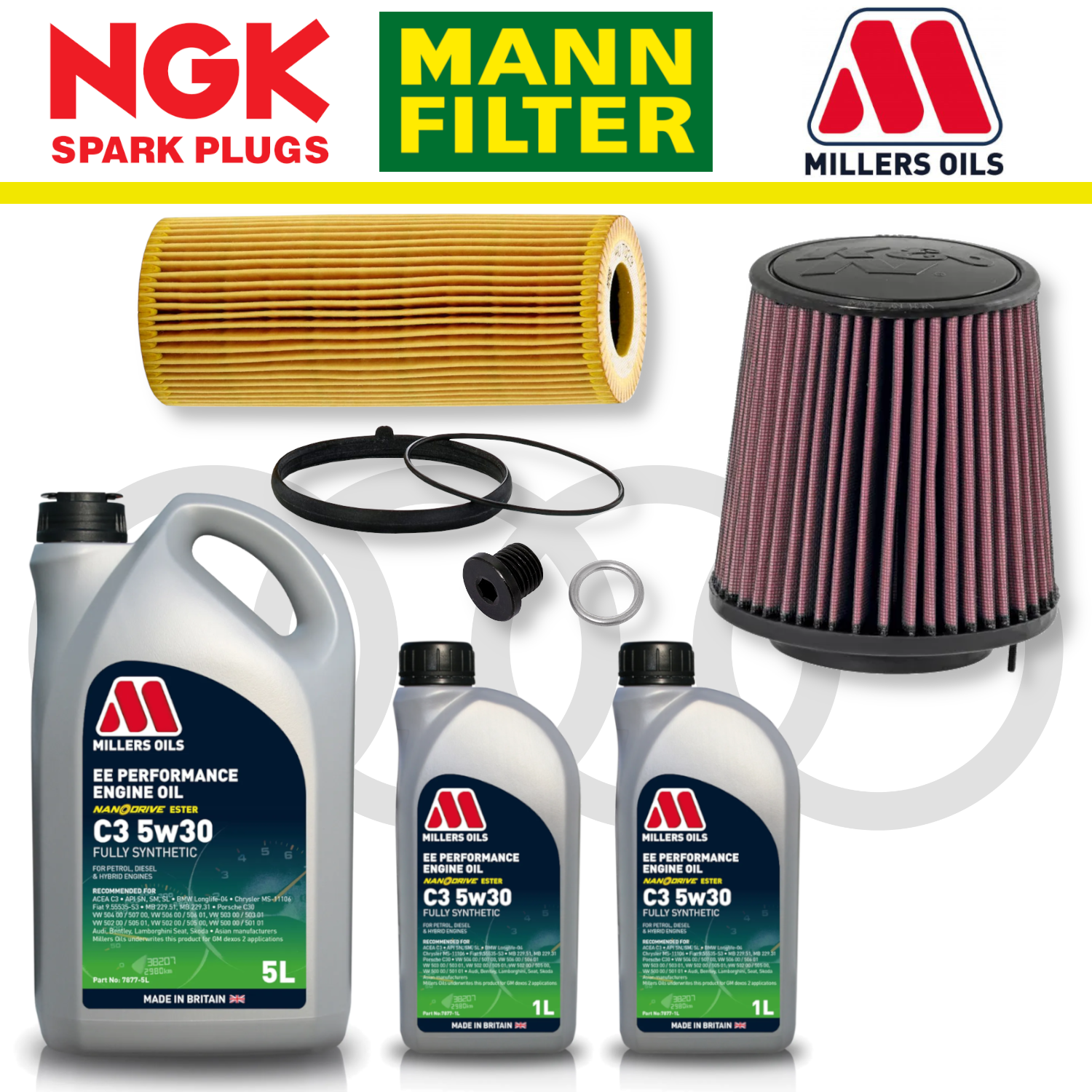 Audi S4 S5 B8 TFSI Non-CREC Home Service Pack - Millers Oil Premium