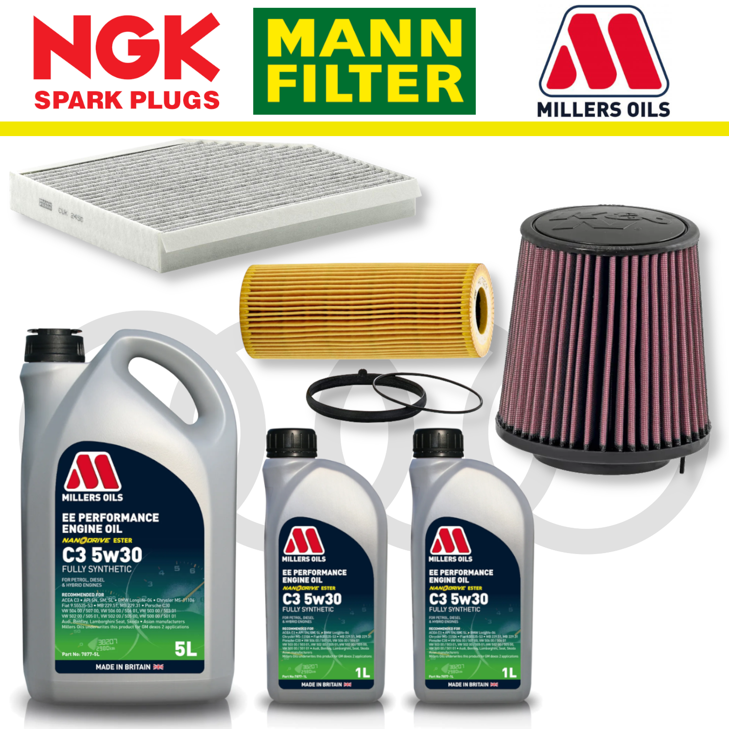 Audi S4 S5 B8 TFSI Non-CREC Home Service Pack - Millers Oil Premium