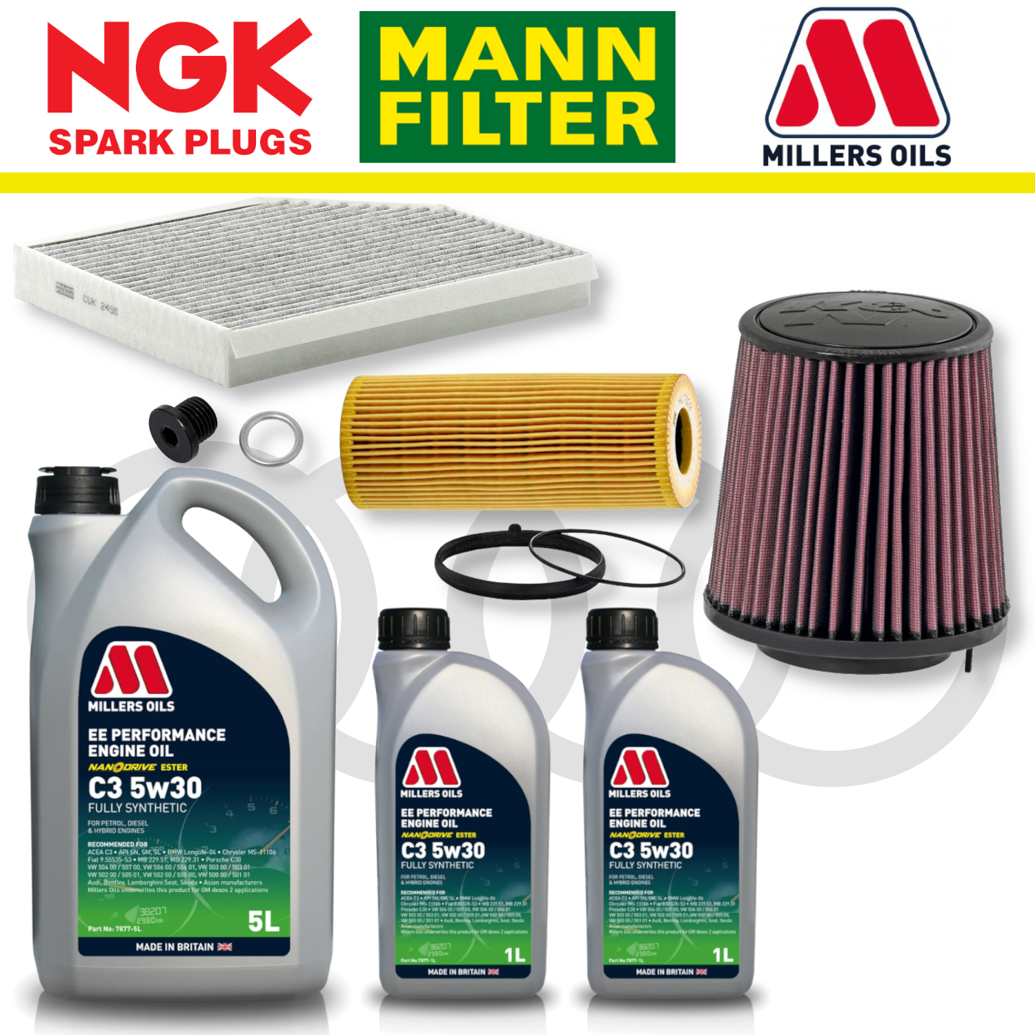 Audi S4 S5 B8 TFSI Non-CREC Home Service Pack - Millers Oil Premium