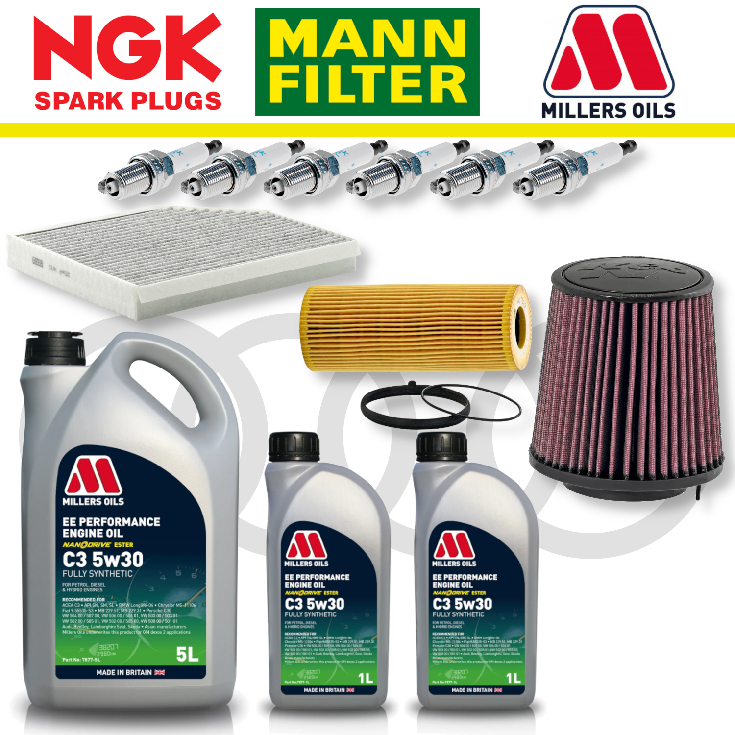 Audi S4 S5 B8 TFSI Non-CREC Home Service Pack - Millers Oil Premium