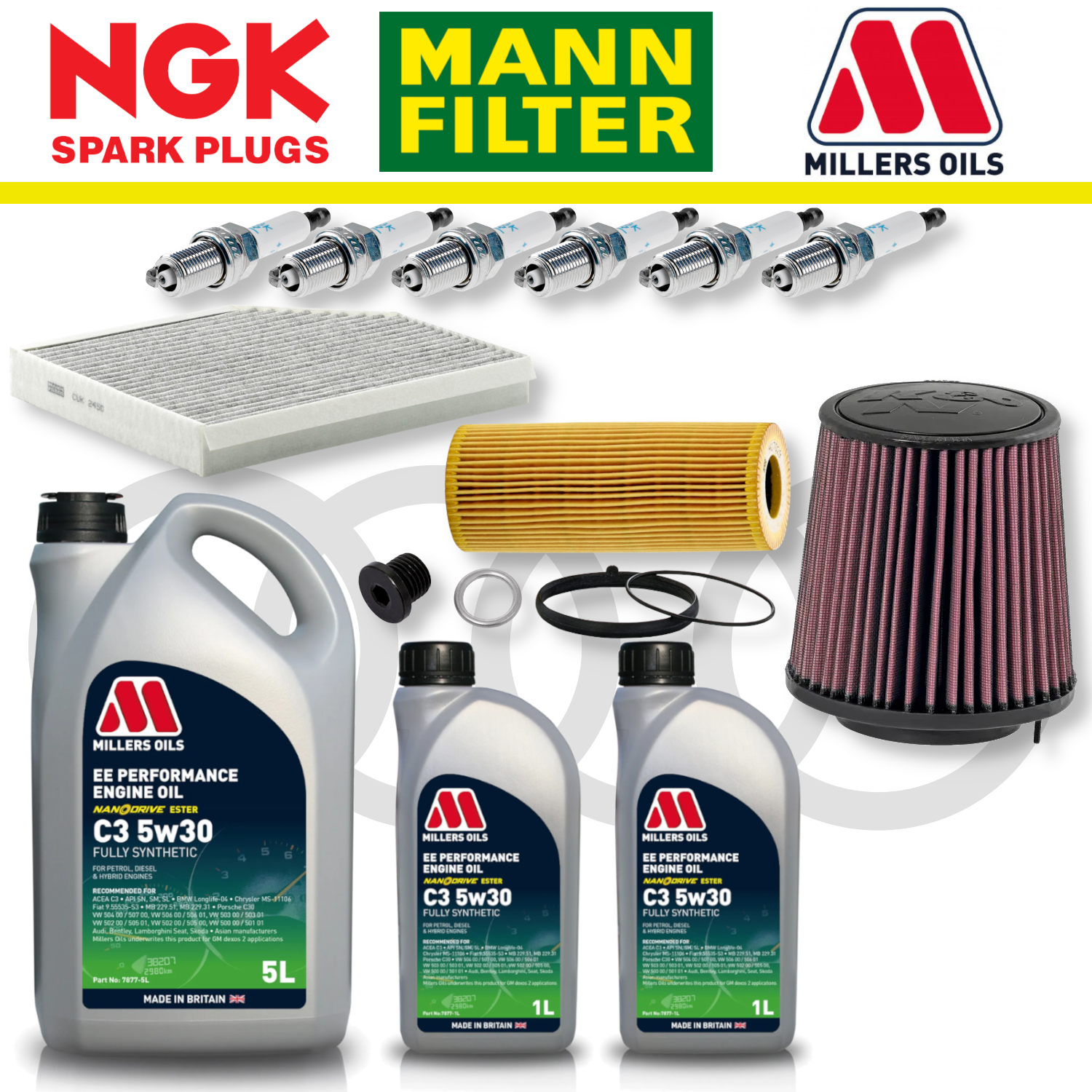 Audi S4 S5 B8 TFSI Non-CREC Home Service Pack - Millers Oil Premium