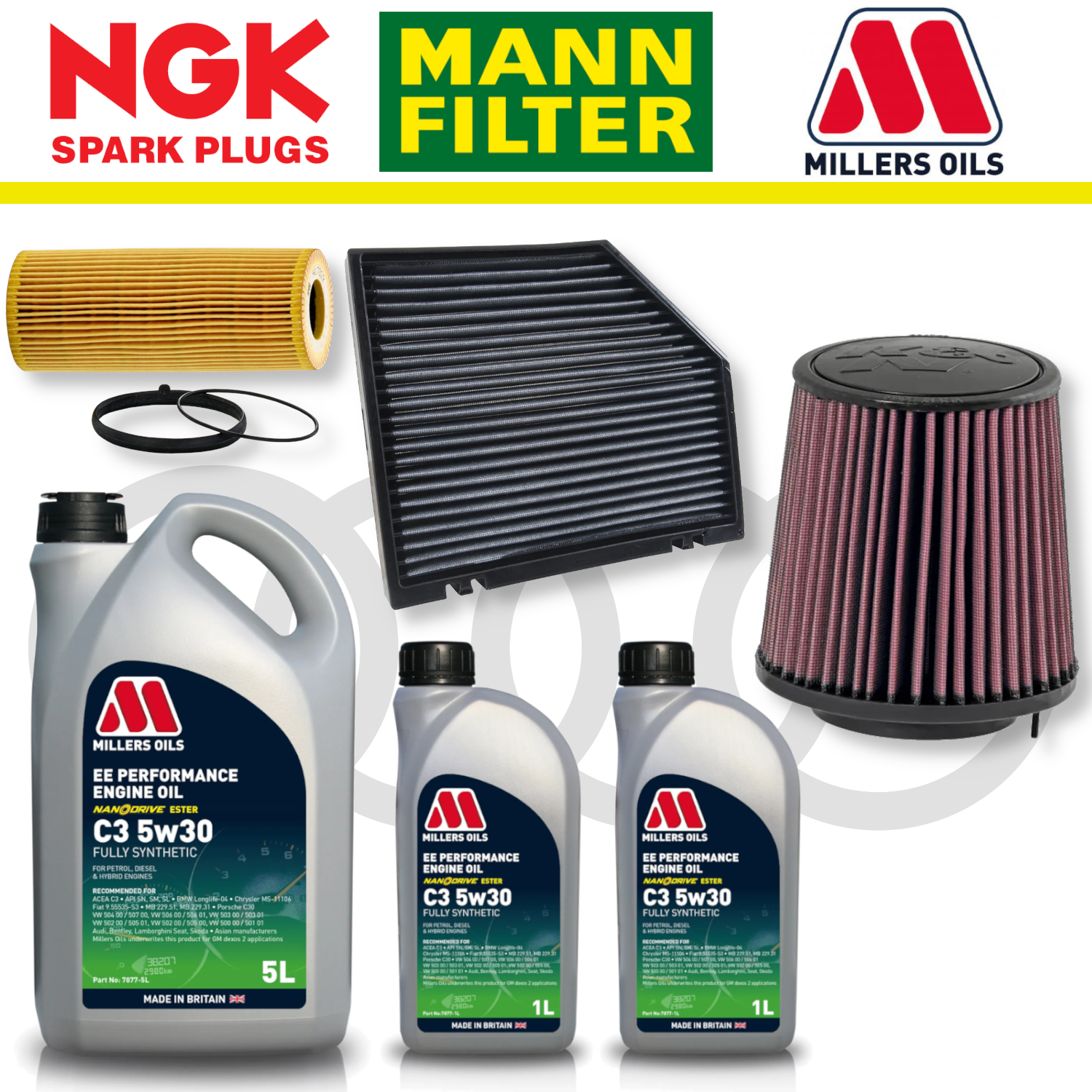 Audi S4 S5 B8 TFSI Non-CREC Home Service Pack - Millers Oil Premium