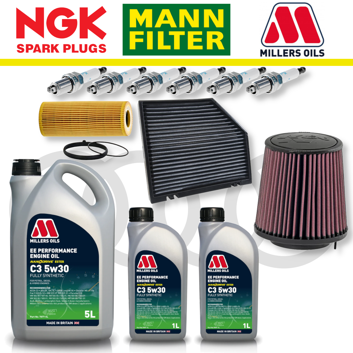 Audi S4 S5 B8 TFSI Non-CREC Home Service Pack - Millers Oil Premium