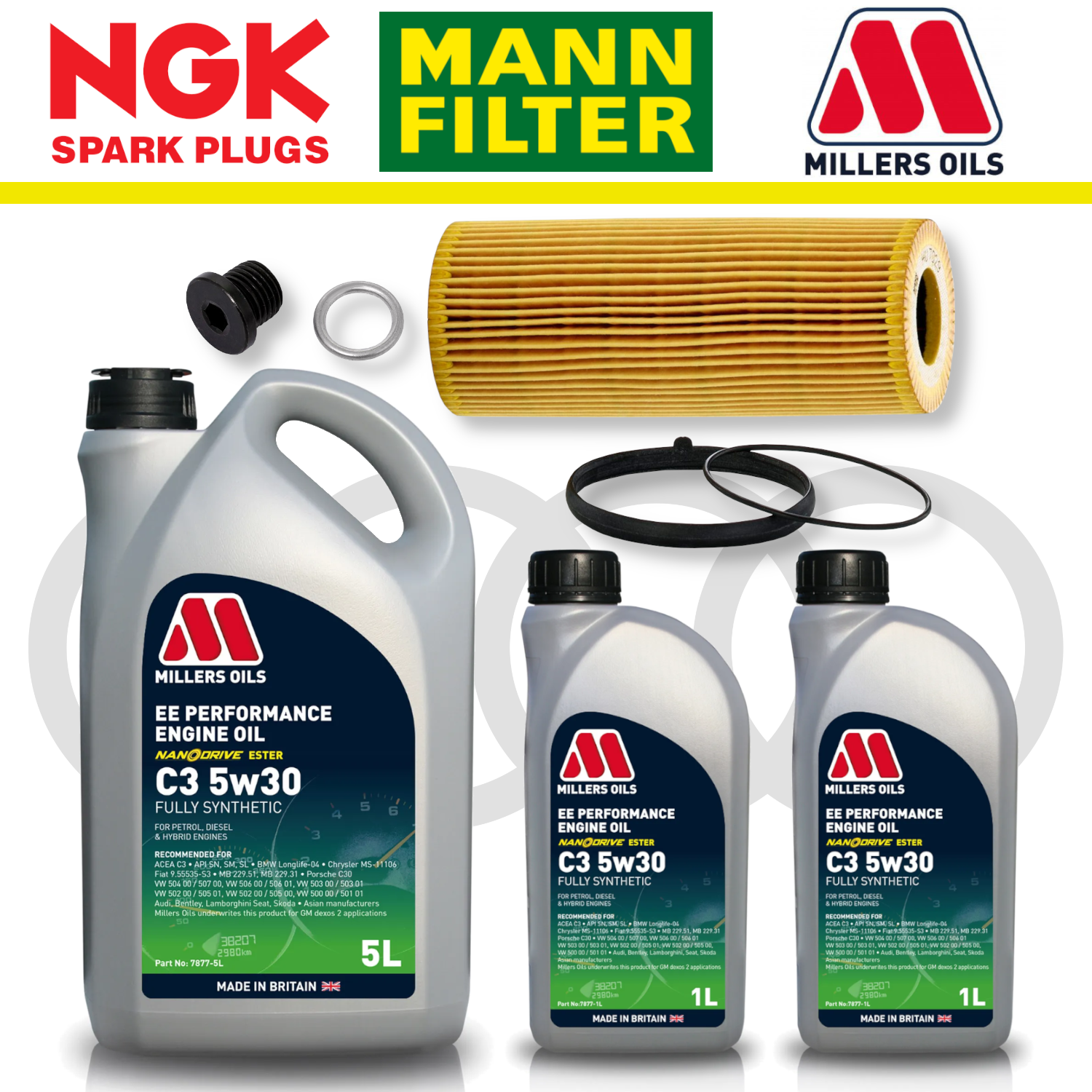 Audi S4 S5 B8 TFSI Non-CREC Home Service Pack - Millers Oil Premium