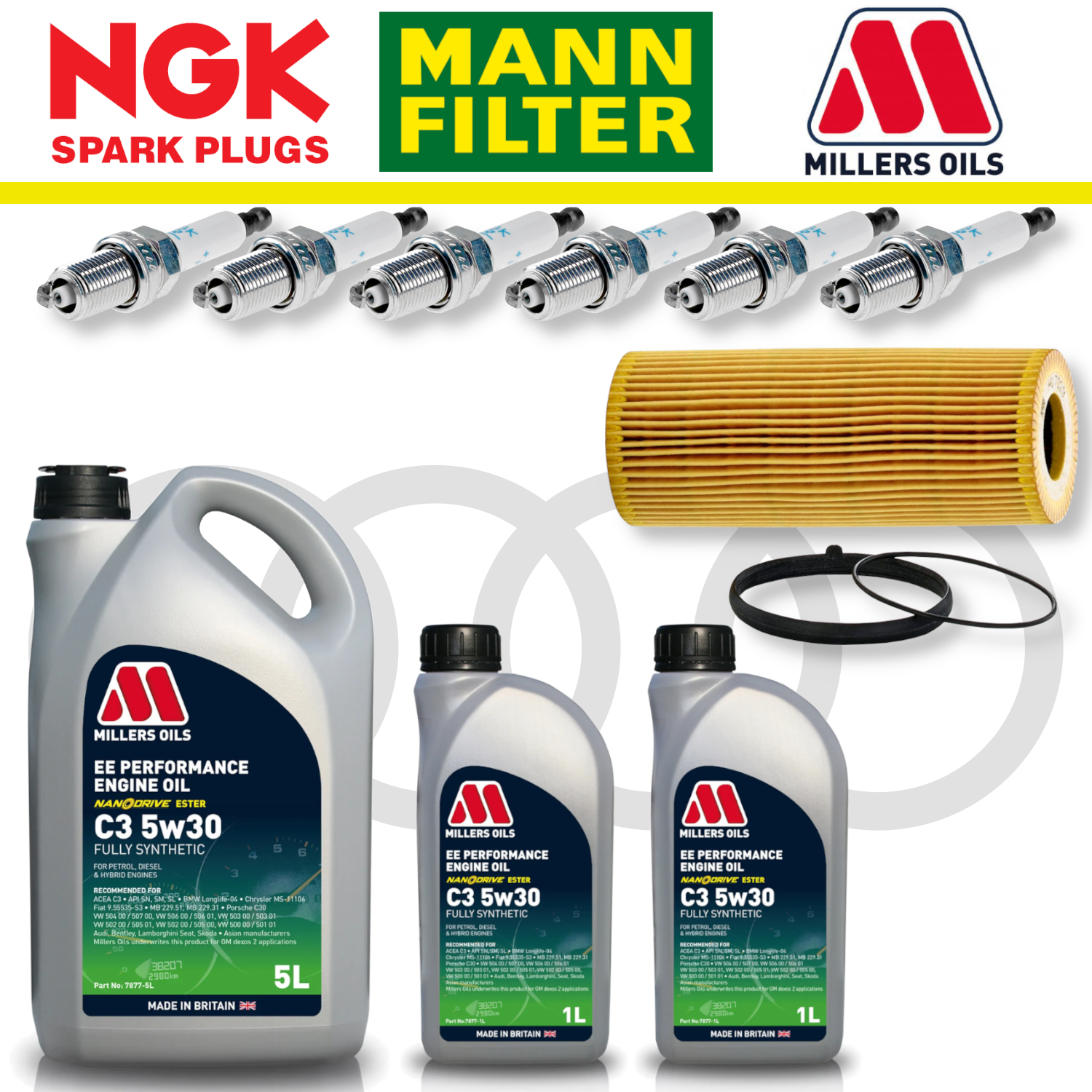 Audi S4 S5 B8 TFSI Non-CREC Home Service Pack - Millers Oil Premium