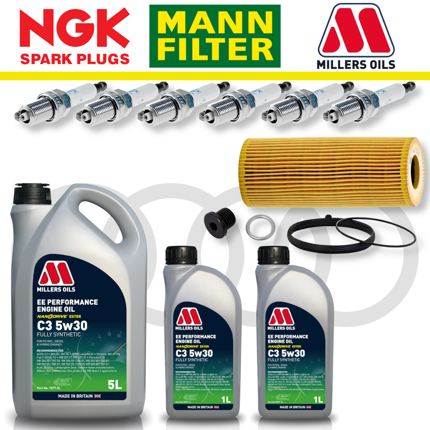 Audi S4 S5 B8 TFSI Non-CREC Home Service Pack - Millers Oil Premium