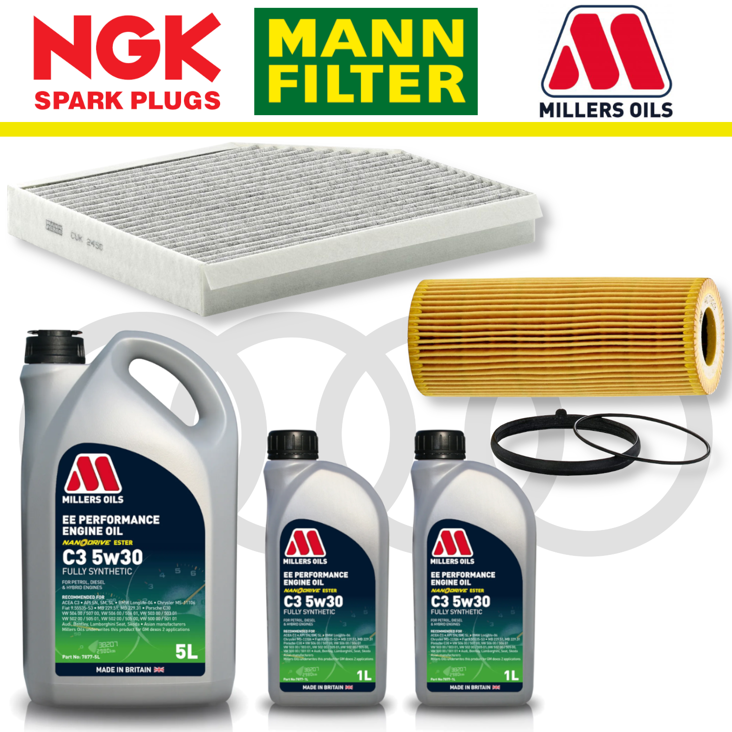 Audi S4 S5 B8 TFSI Non-CREC Home Service Pack - Millers Oil Premium