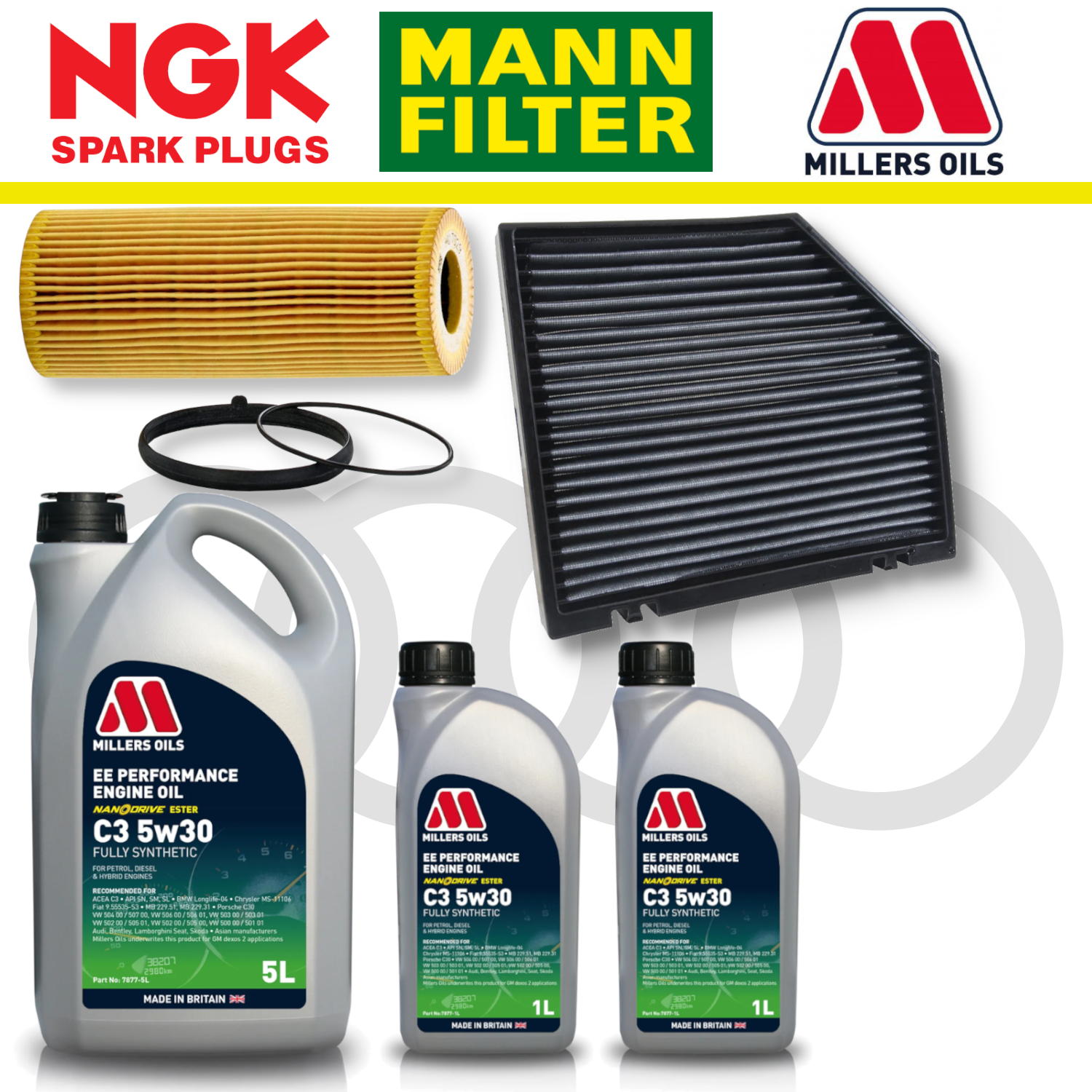 Audi S4 S5 B8 TFSI Non-CREC Home Service Pack - Millers Oil Premium
