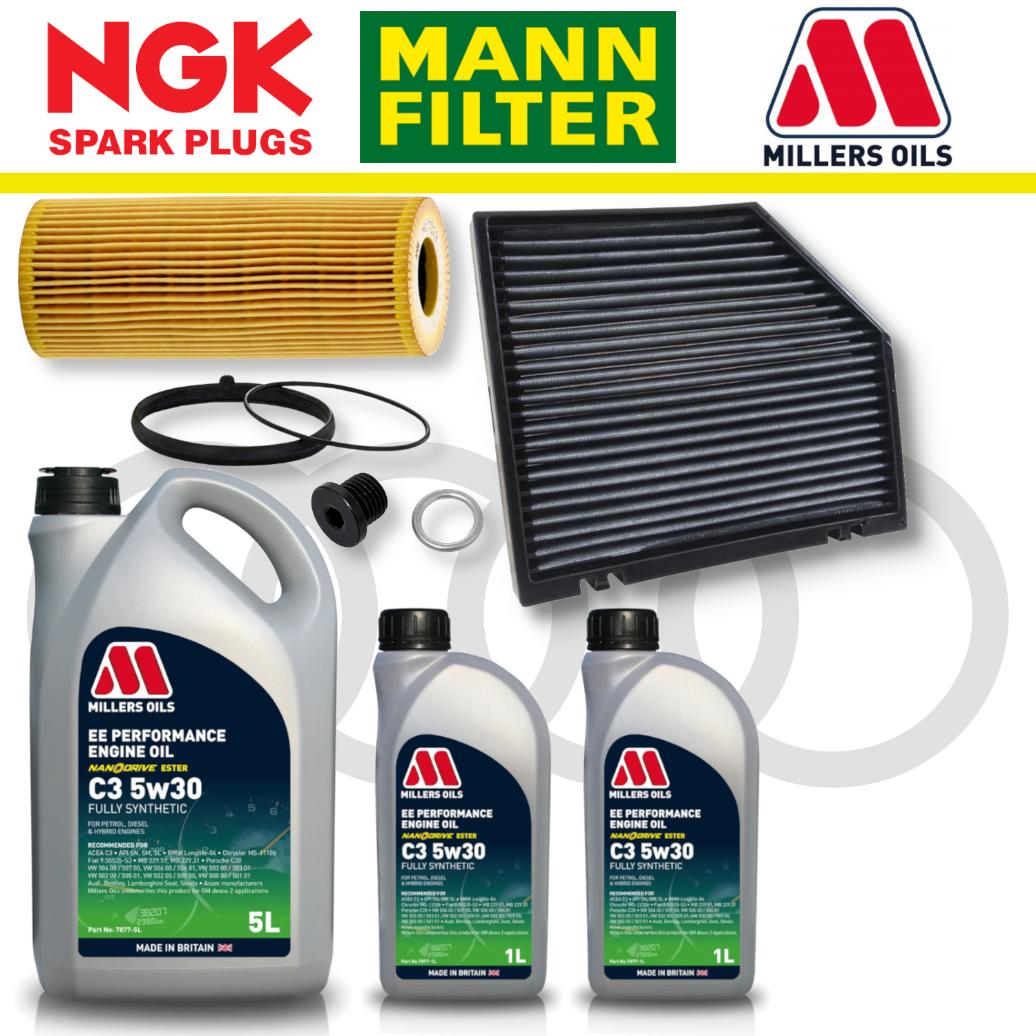 Audi S4 S5 B8 TFSI Non-CREC Home Service Pack - Millers Oil Premium