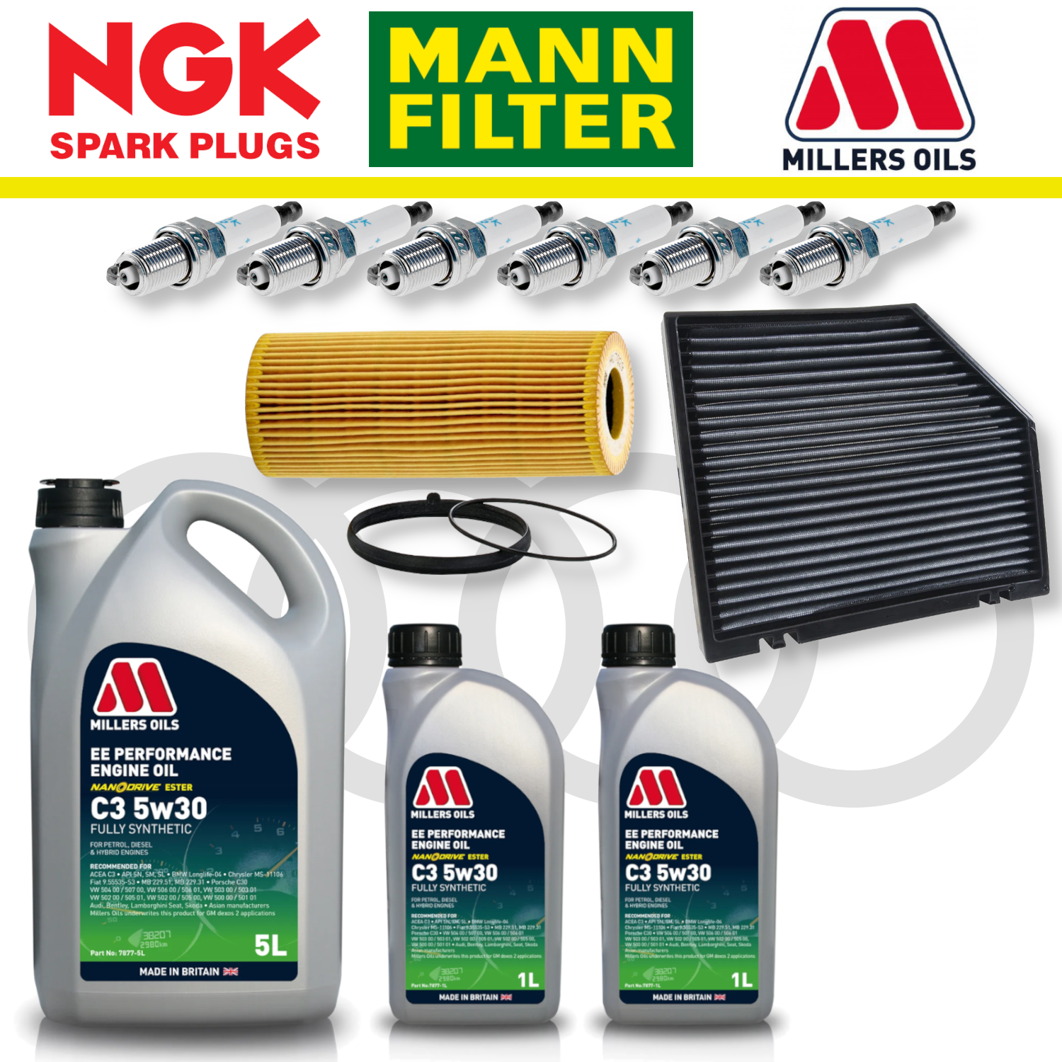 Audi S4 S5 B8 TFSI Non-CREC Home Service Pack - Millers Oil Premium