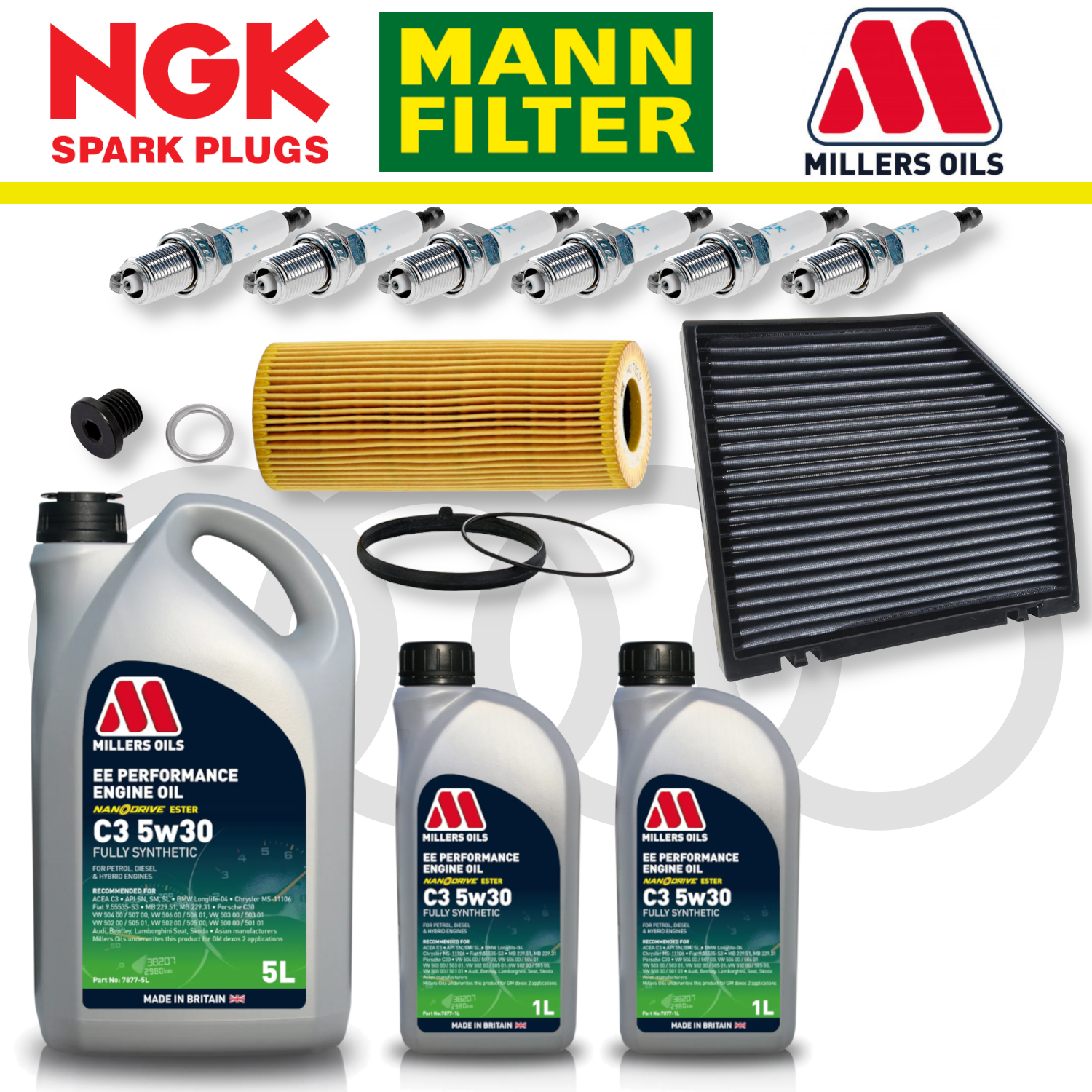 Audi S4 S5 B8 TFSI Non-CREC Home Service Pack - Millers Oil Premium
