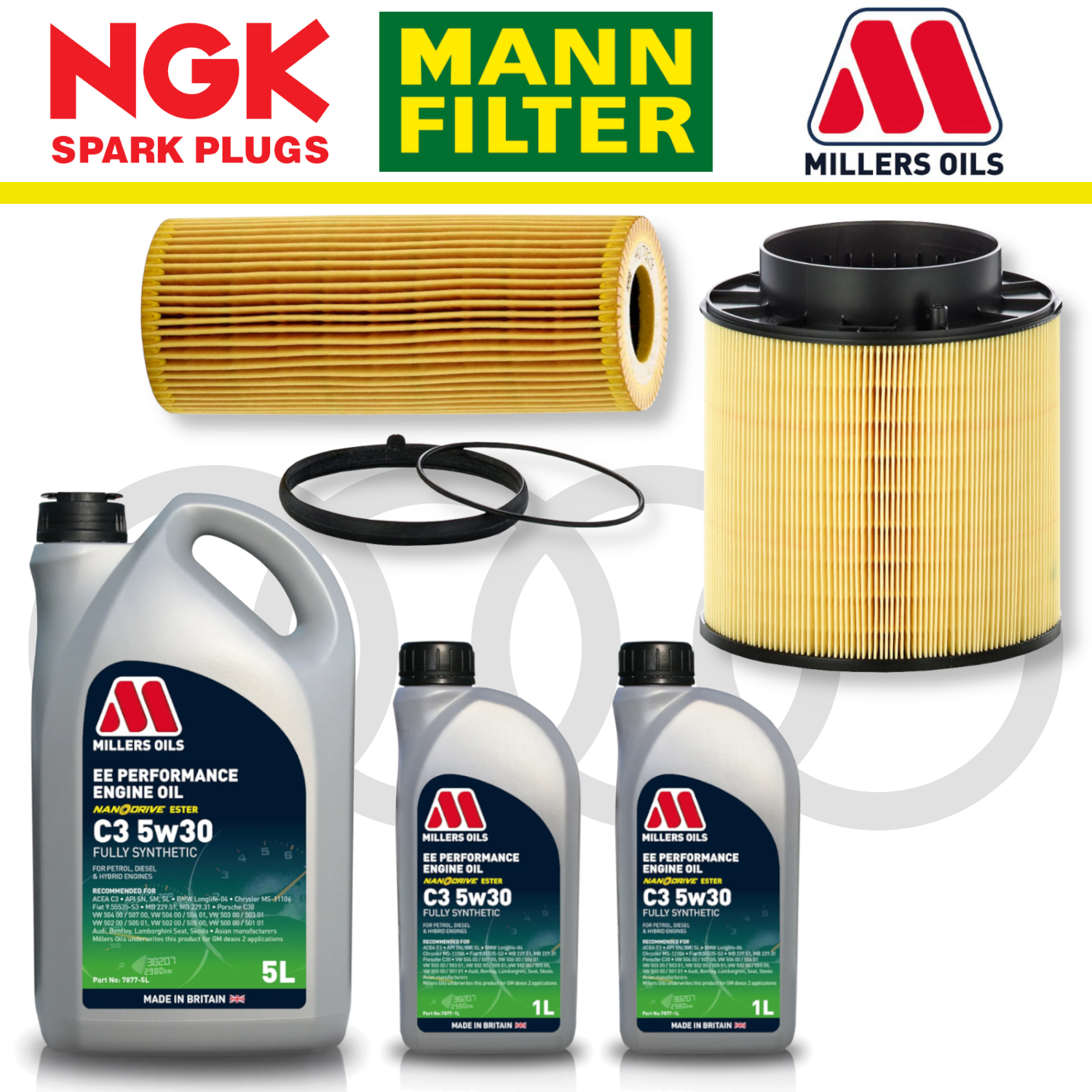 Audi S4 S5 B8 TFSI Non-CREC Home Service Pack - Millers Oil Premium