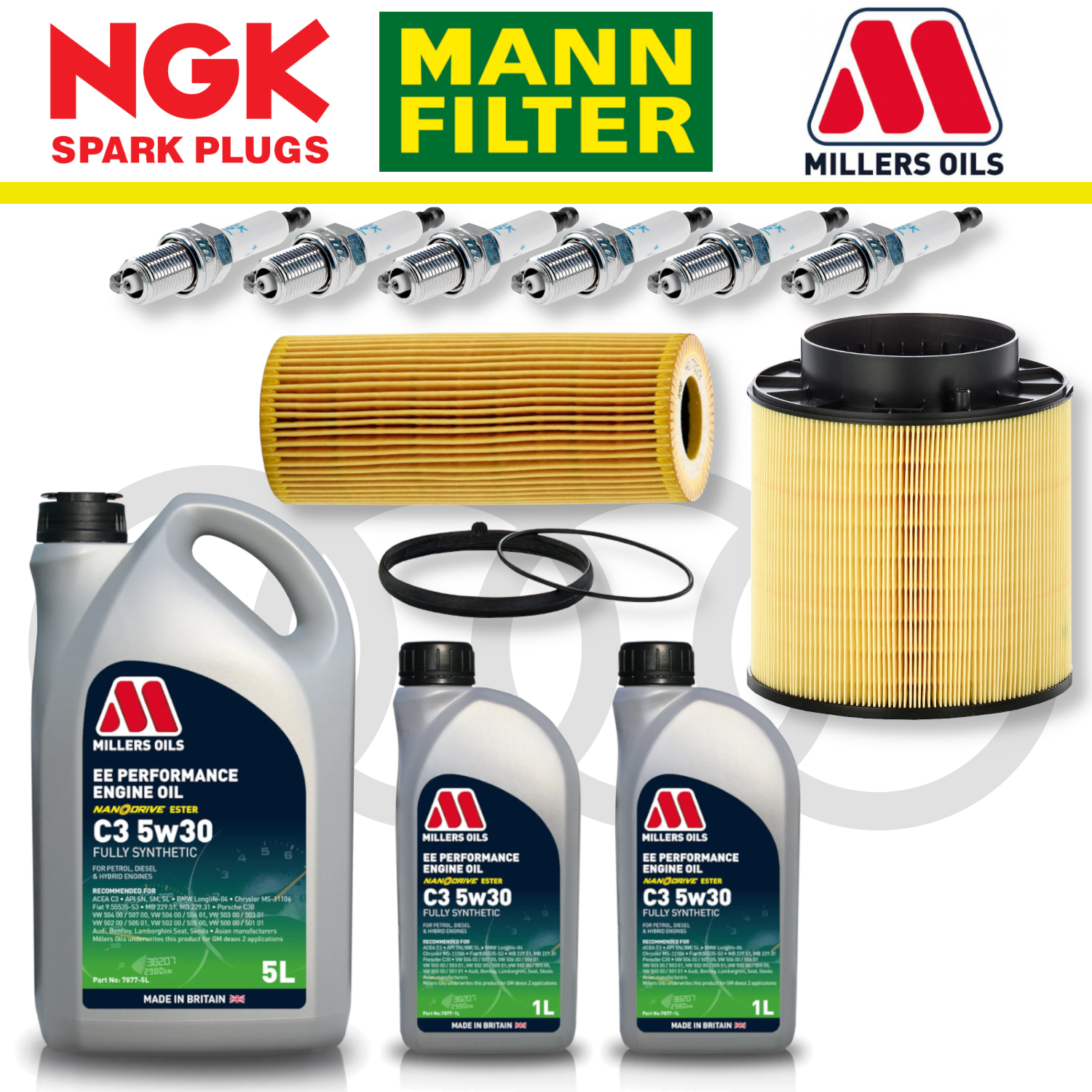 Audi S4 S5 B8 TFSI Non-CREC Home Service Pack - Millers Oil Premium