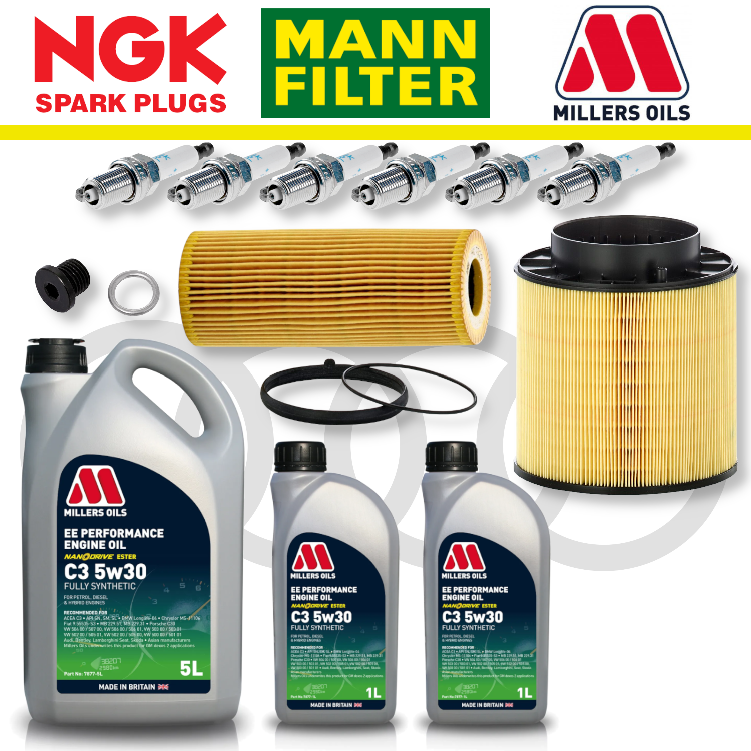 Audi S4 S5 B8 TFSI Non-CREC Home Service Pack - Millers Oil Premium