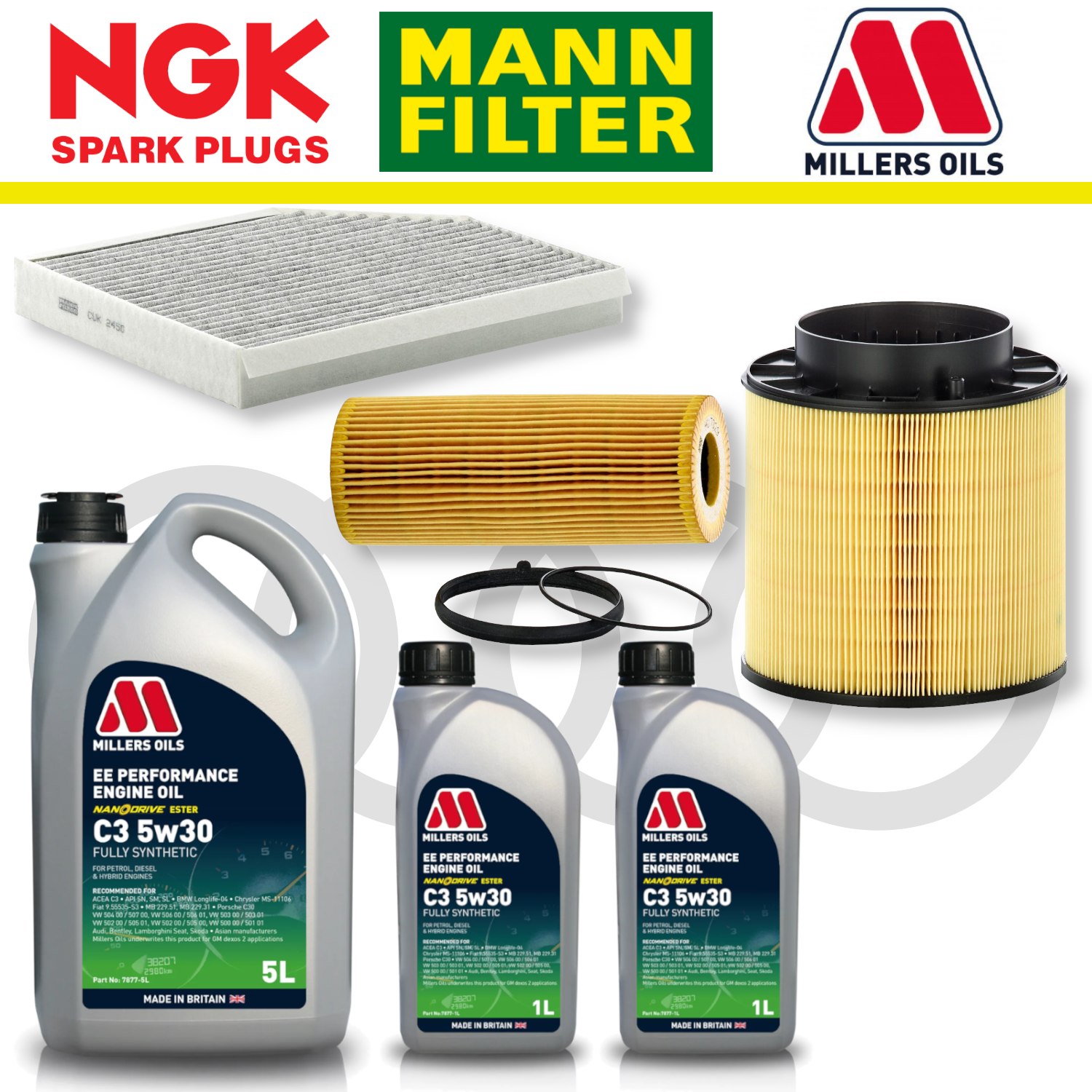 Audi S4 S5 B8 TFSI Non-CREC Home Service Pack - Millers Oil Premium