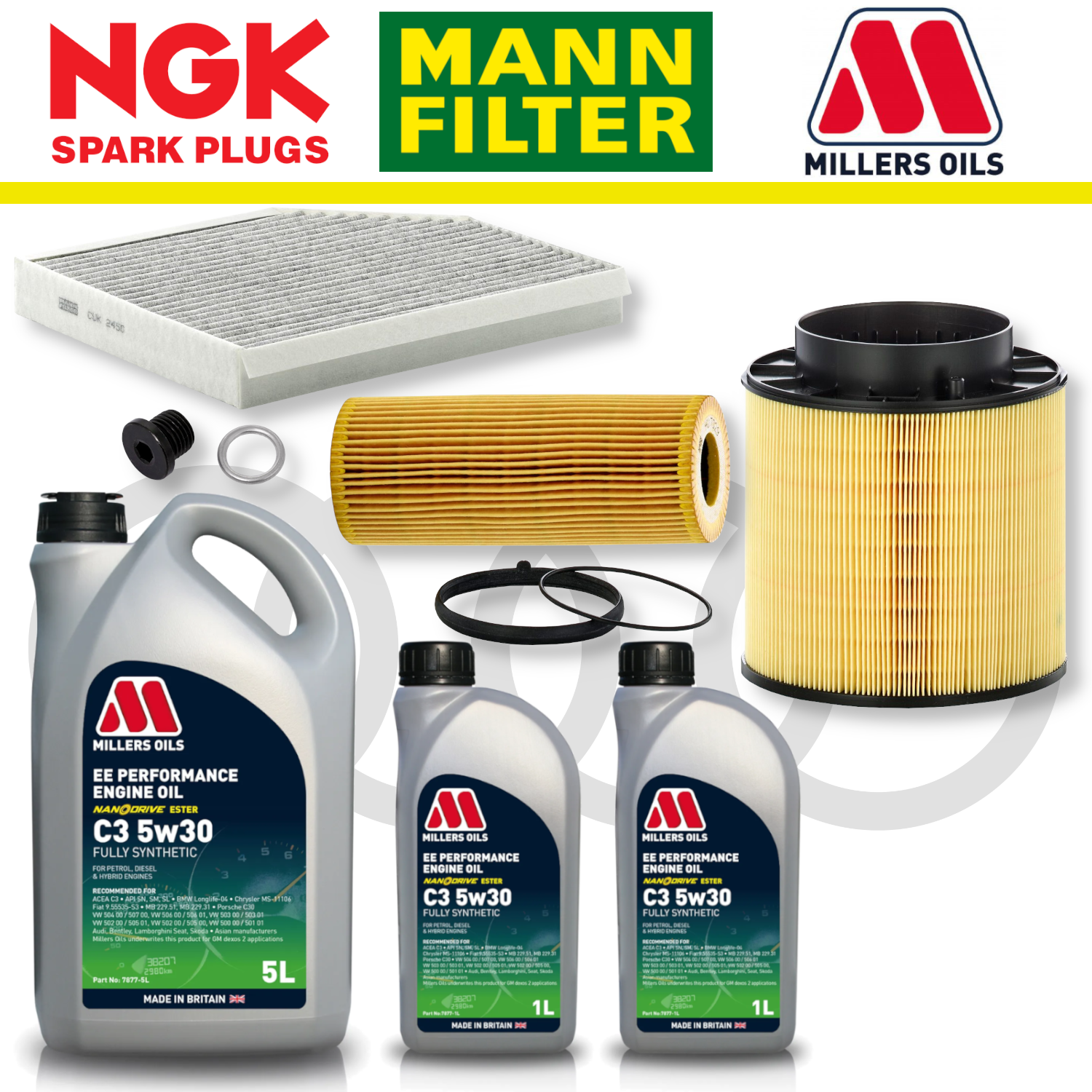 Audi S4 S5 B8 TFSI Non-CREC Home Service Pack - Millers Oil Premium