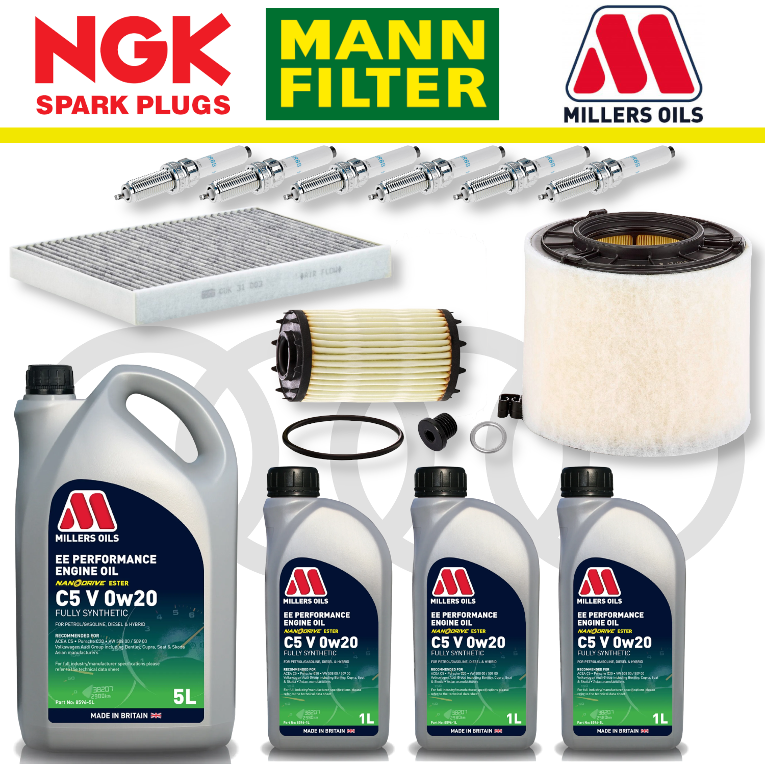 Audi S4 S5 B9 TFSI Home Service Pack - Millers Oil Premium