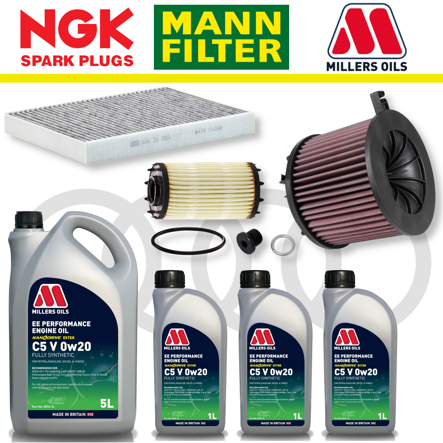 Audi S4 S5 B9 TFSI Home Service Pack - Millers Oil Premium