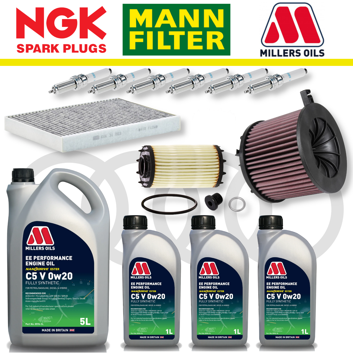 Audi S4 S5 B9 TFSI Home Service Pack - Millers Oil Premium
