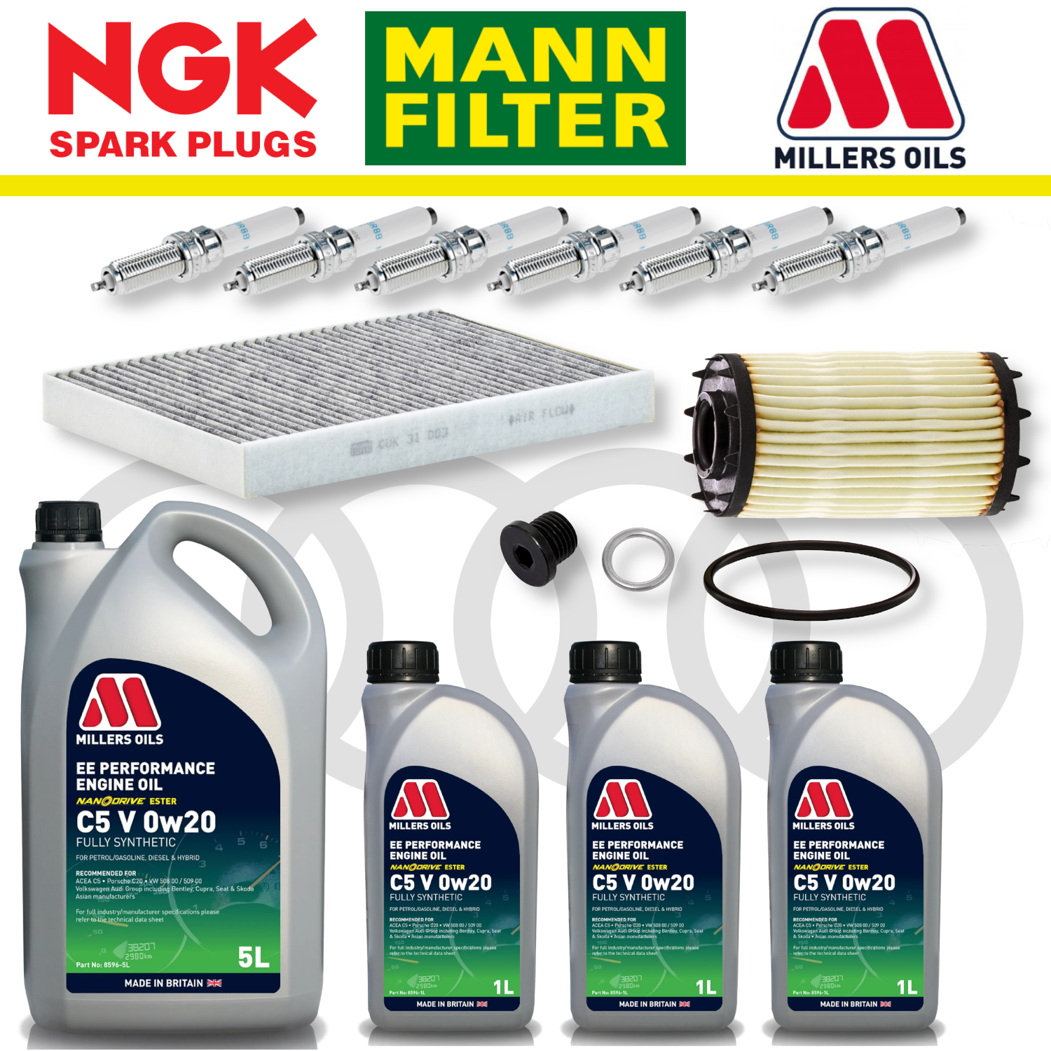 Audi S4 S5 B9 TFSI Home Service Pack - Millers Oil Premium