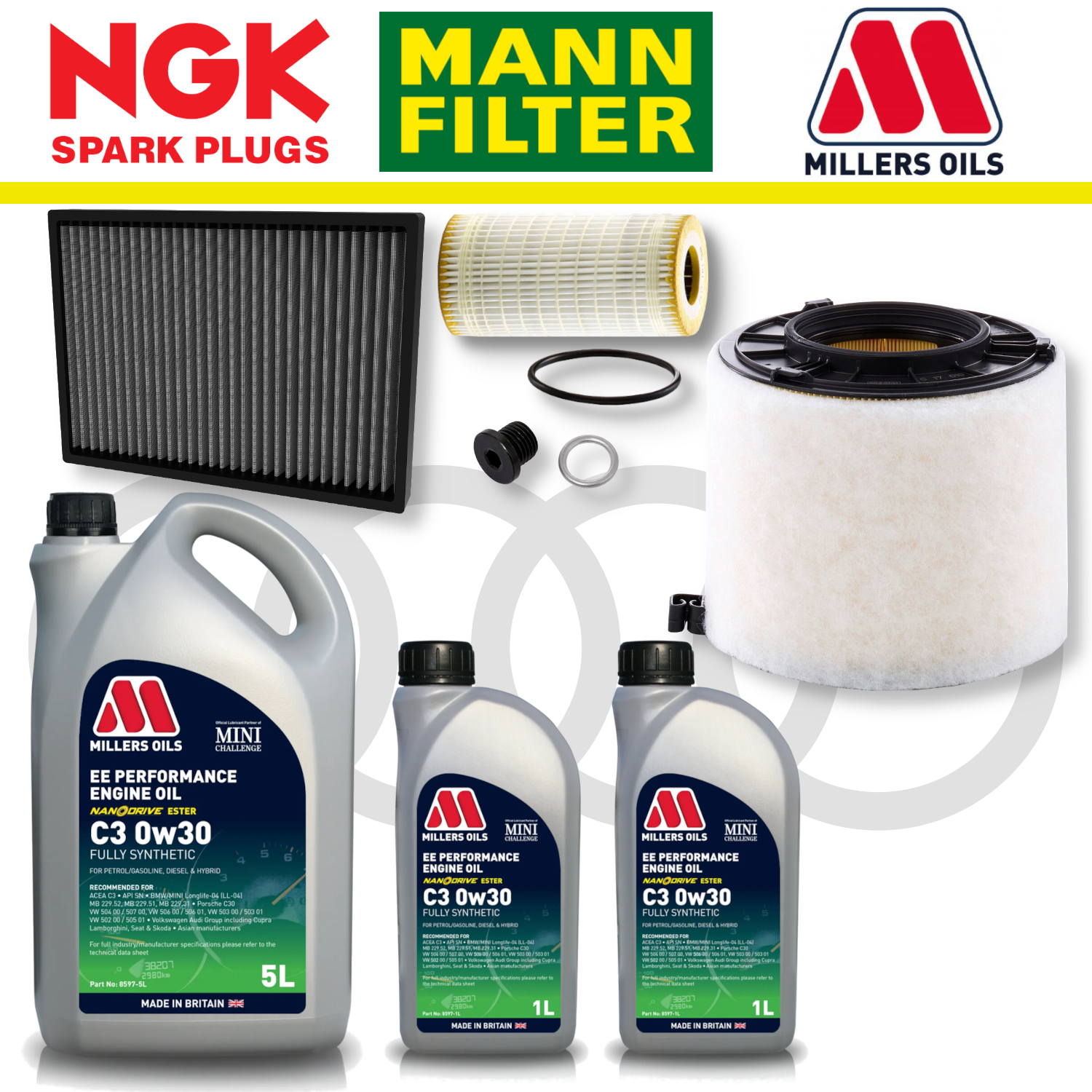 Audi S4 S5 B9 TDI Home Service Pack - Millers Oil Premium