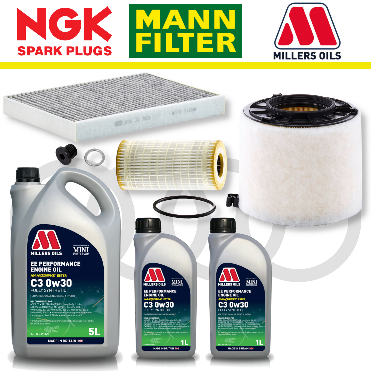 Audi S4 S5 B9 TDI Home Service Pack - Millers Oil Premium