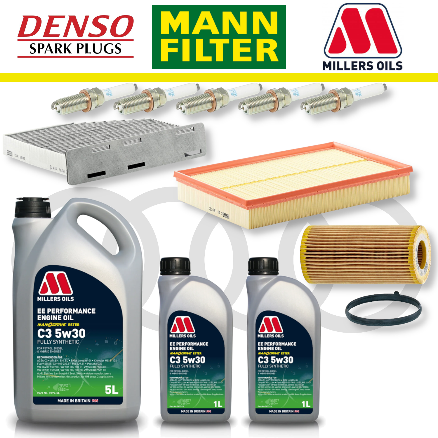 Audi TTRS 8J EA855 Home Service Pack - Millers Oil Premium